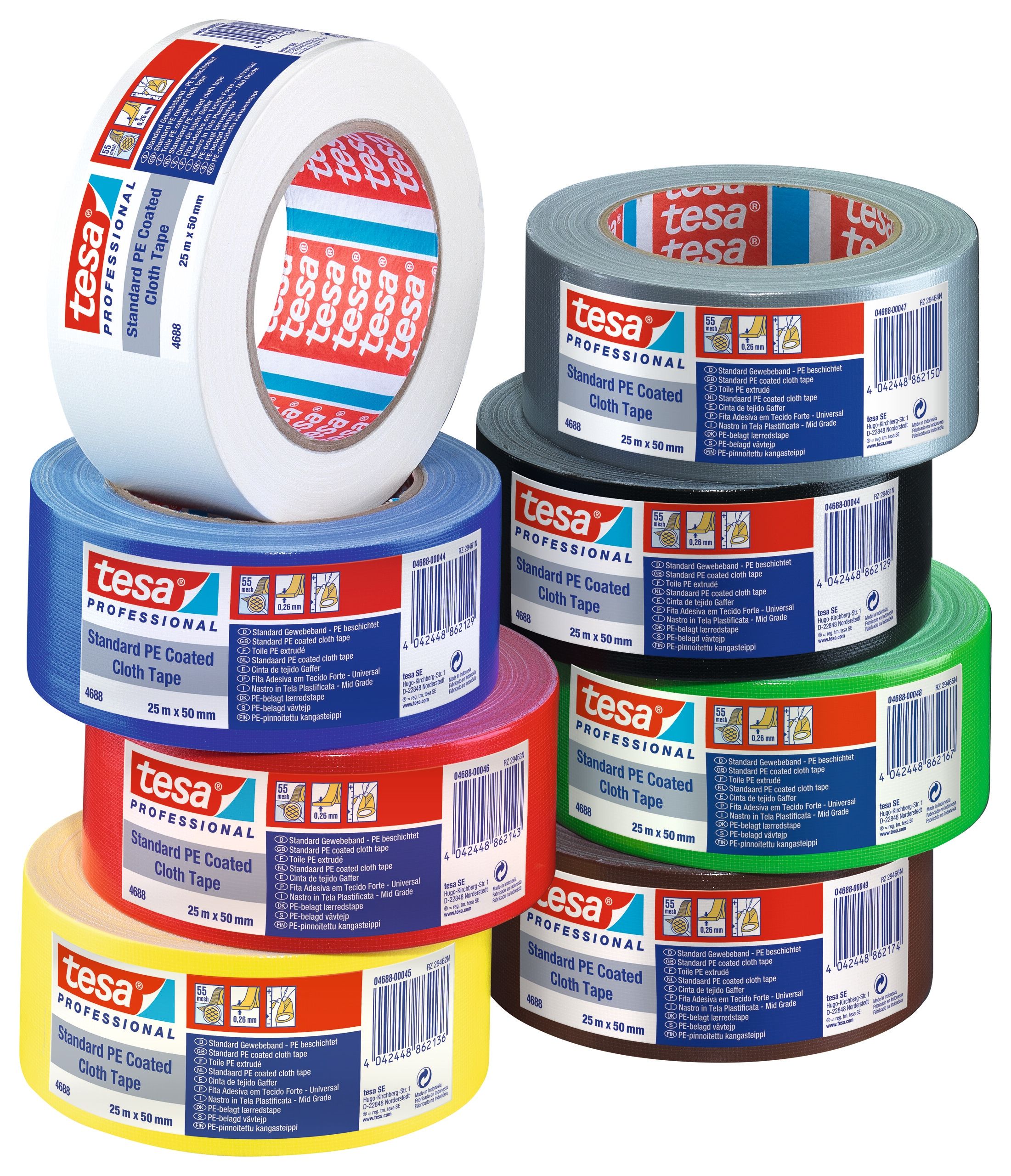  Paranduslint tesa 56388-00001-08 extra power must värv 50mm 25 meetrit