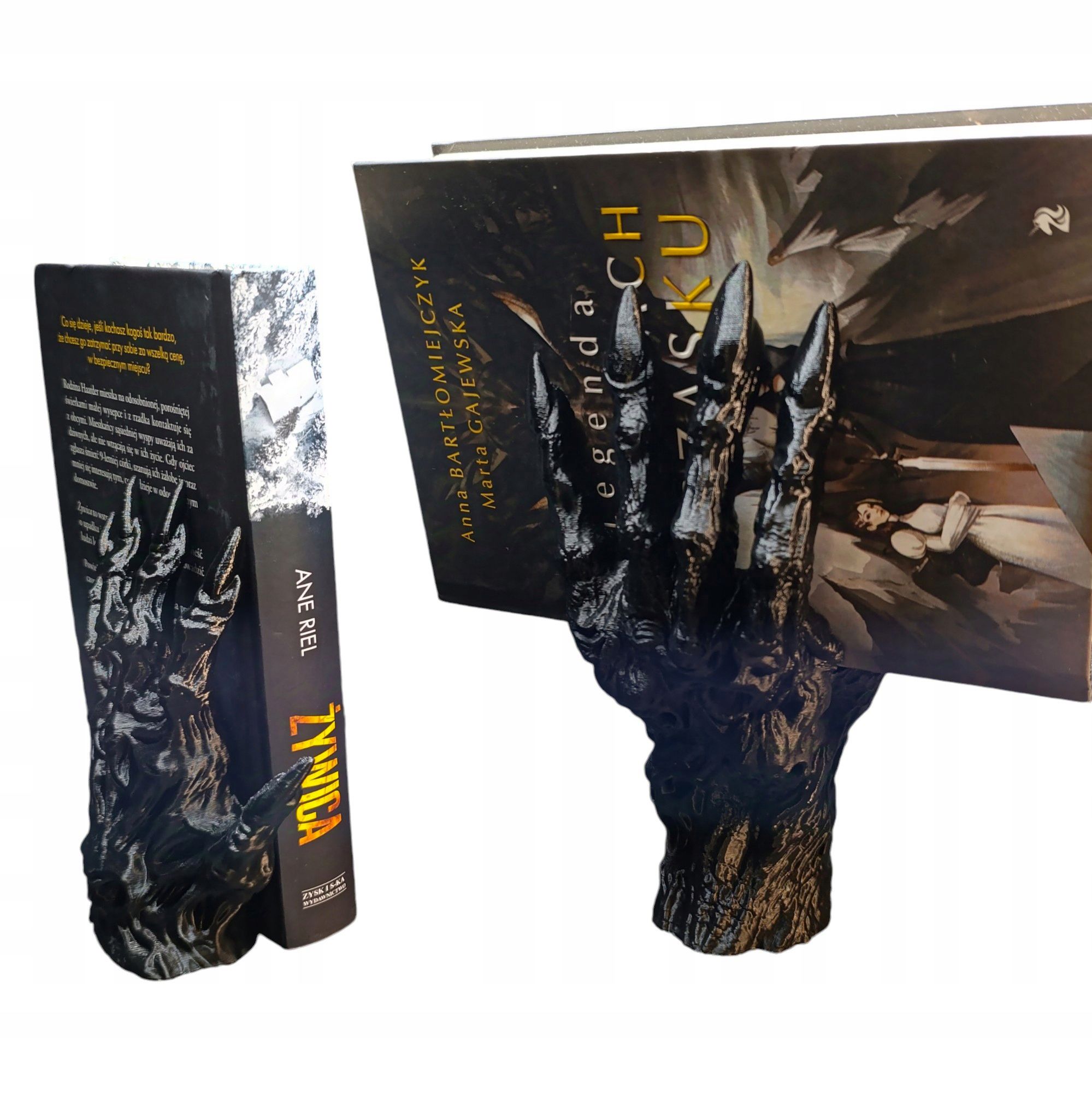  Book nook bookend - hand skeleton - 1 pcs. - homecraft3d