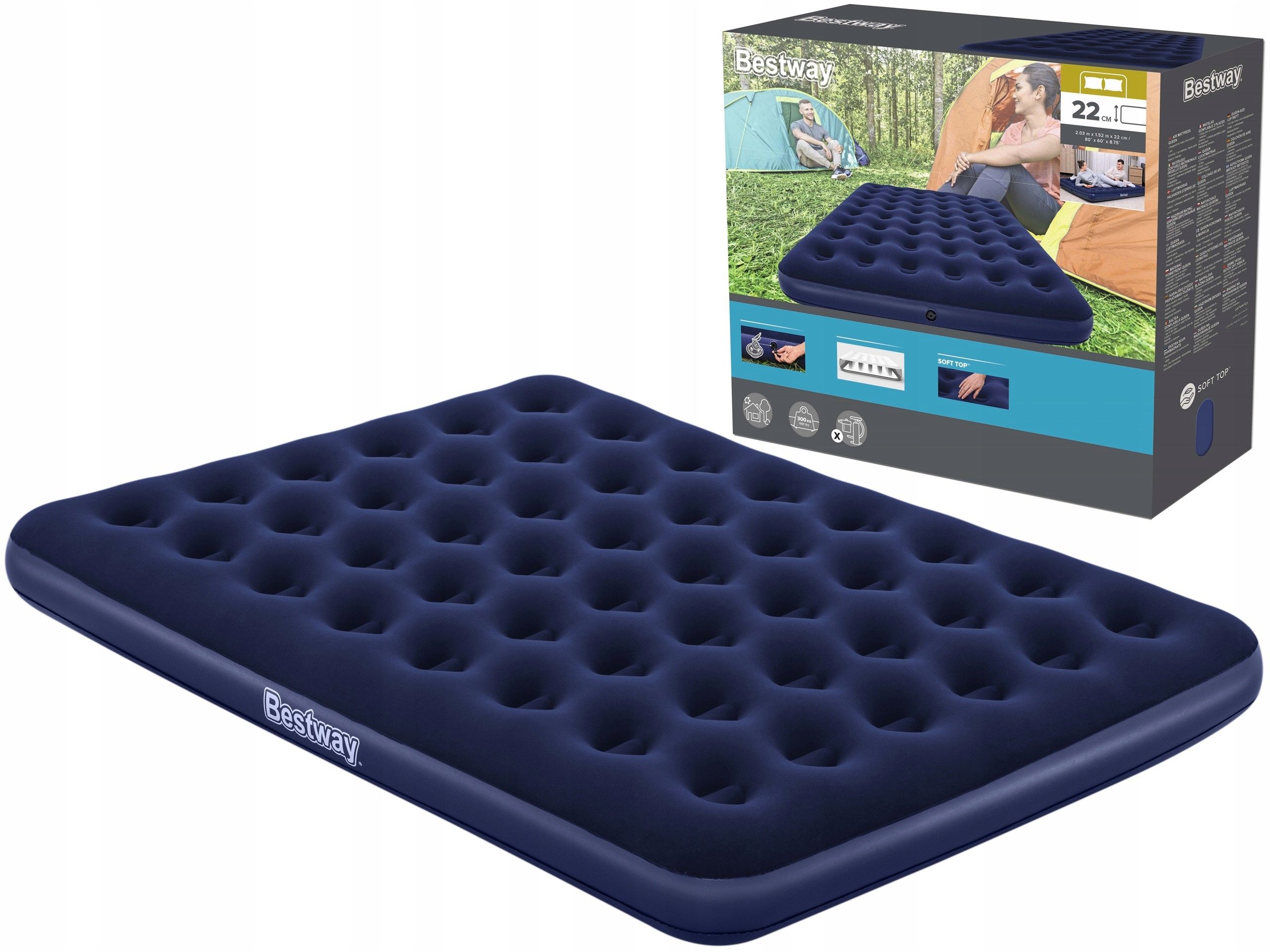  Bestway comfortable inflatable mattress dp for swimming volleyball bottom 171/94 cm