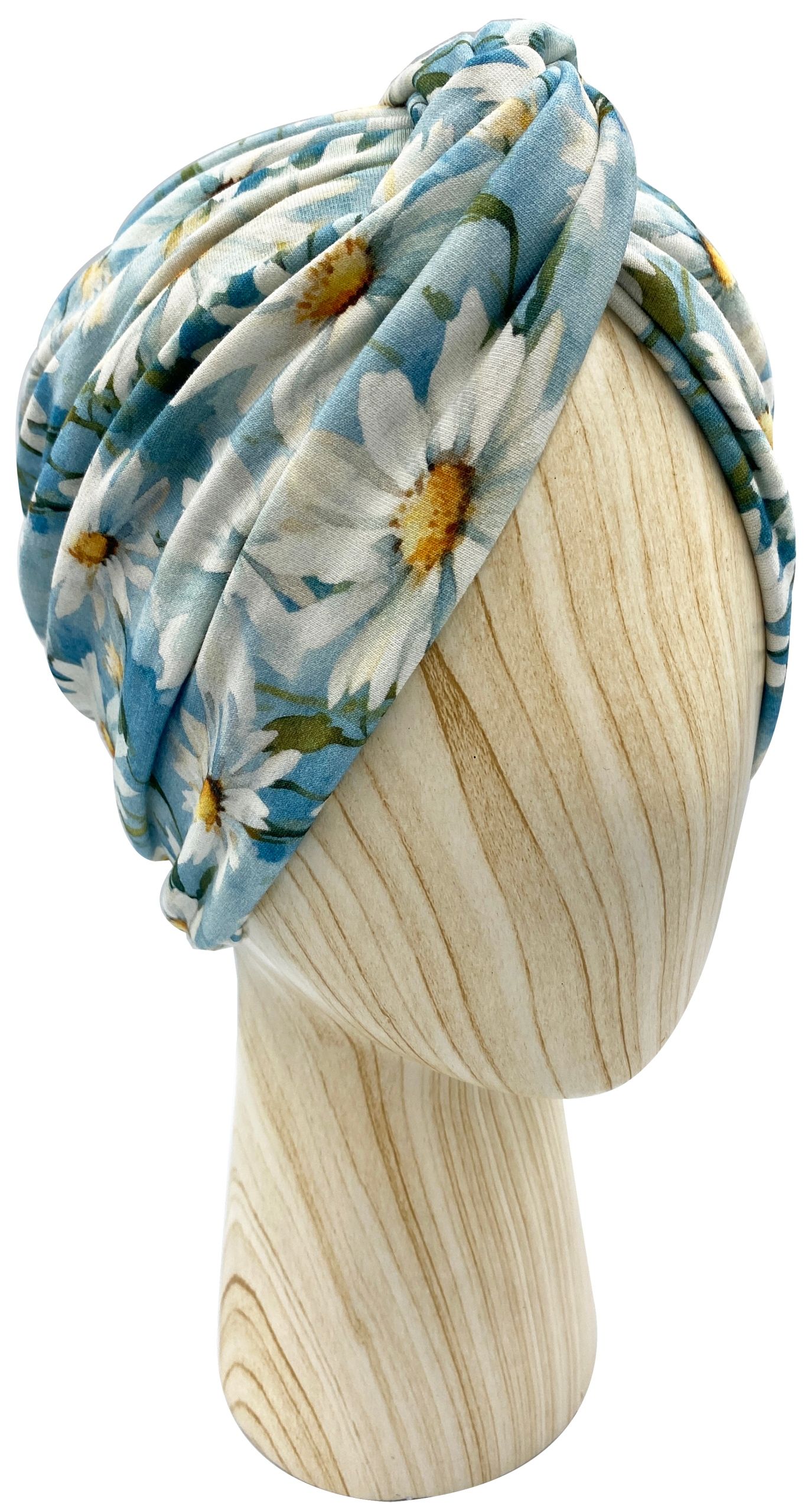  Mütze turban twist jersey baumwolle green lines onkologie