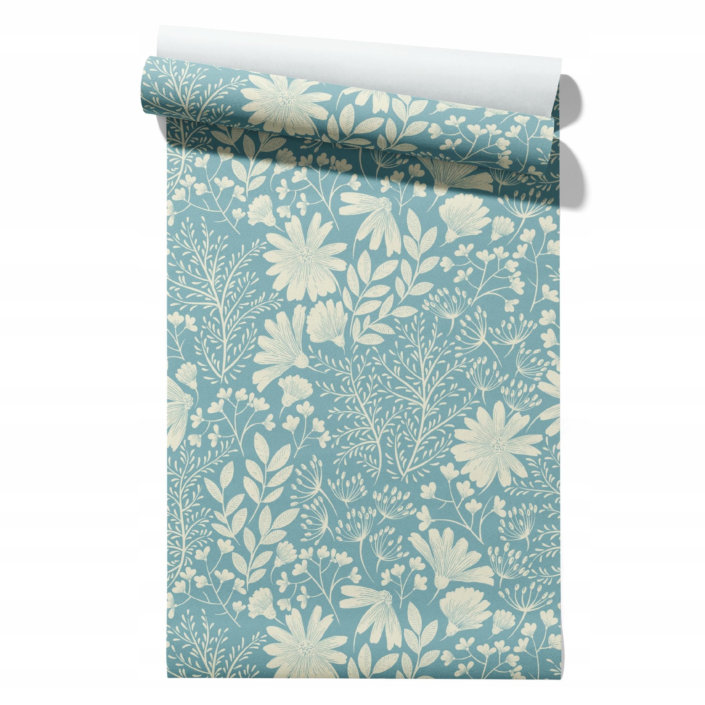  Wallpaper non-woven fabric pastel cherries wallpaper in a roll 50cm x 6,1mb