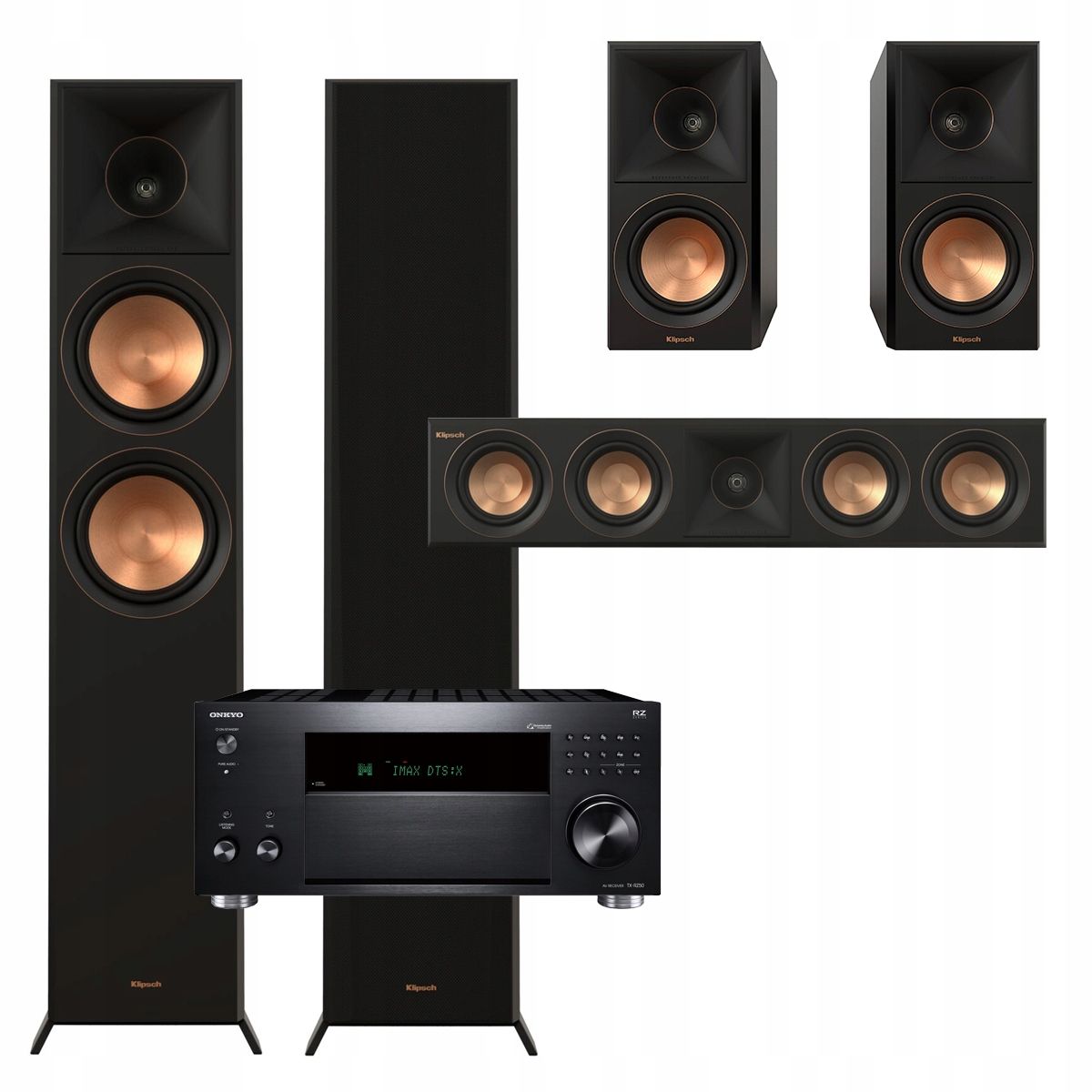  Klipsch rp-8000f ii + cs-18c + rp-504c + 500sa + rp-1200sw množina kiná 7.1