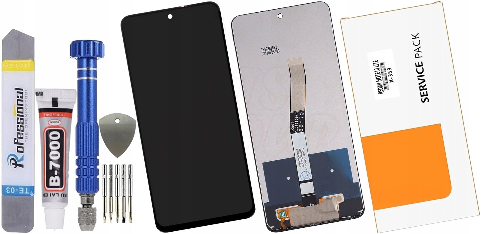  Xiaomi redmi note 9s lcd ekranas s/p originalas