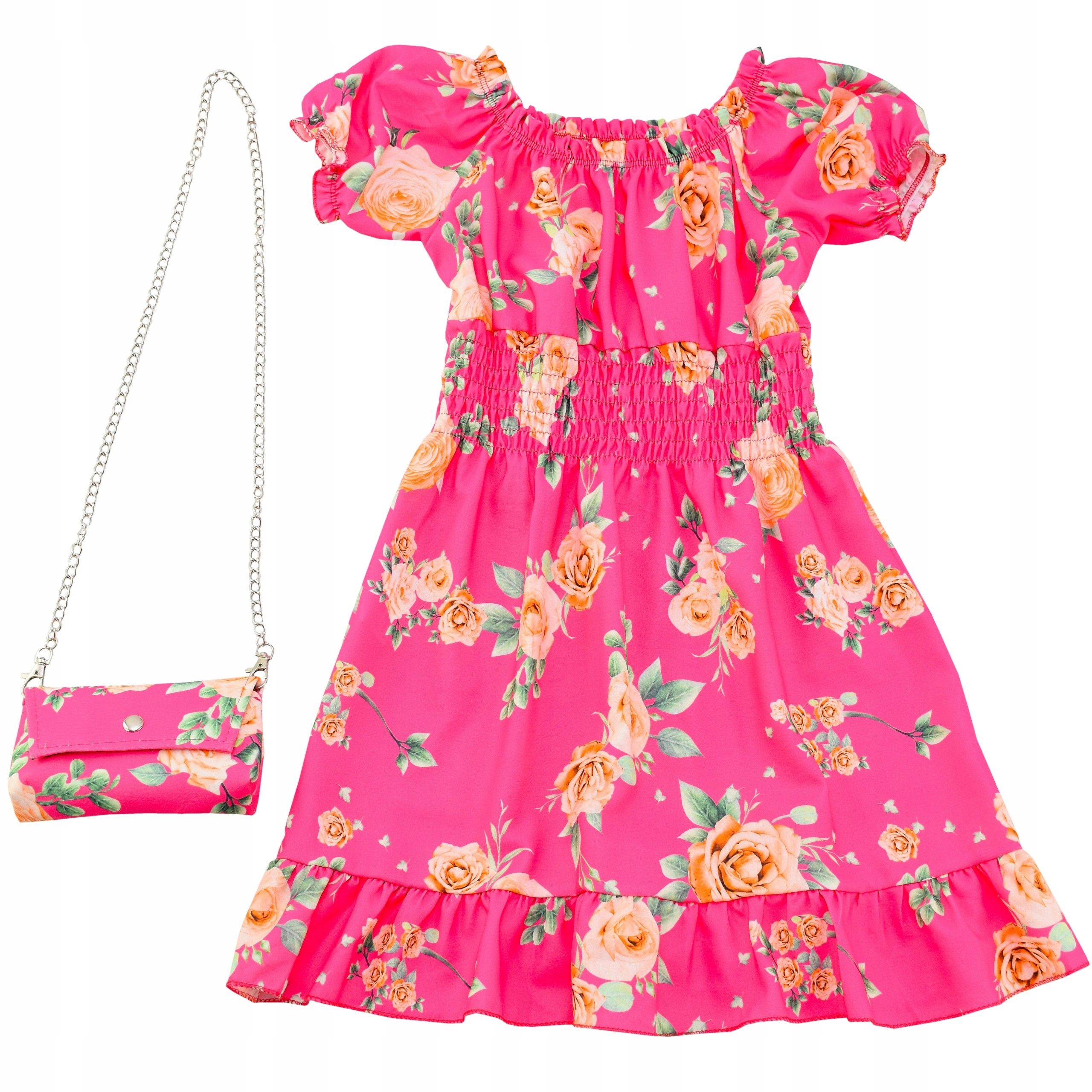  Kleid für mädchen weiß schmetterlinge handtasche jahr blumen muster für ein kind 6 y