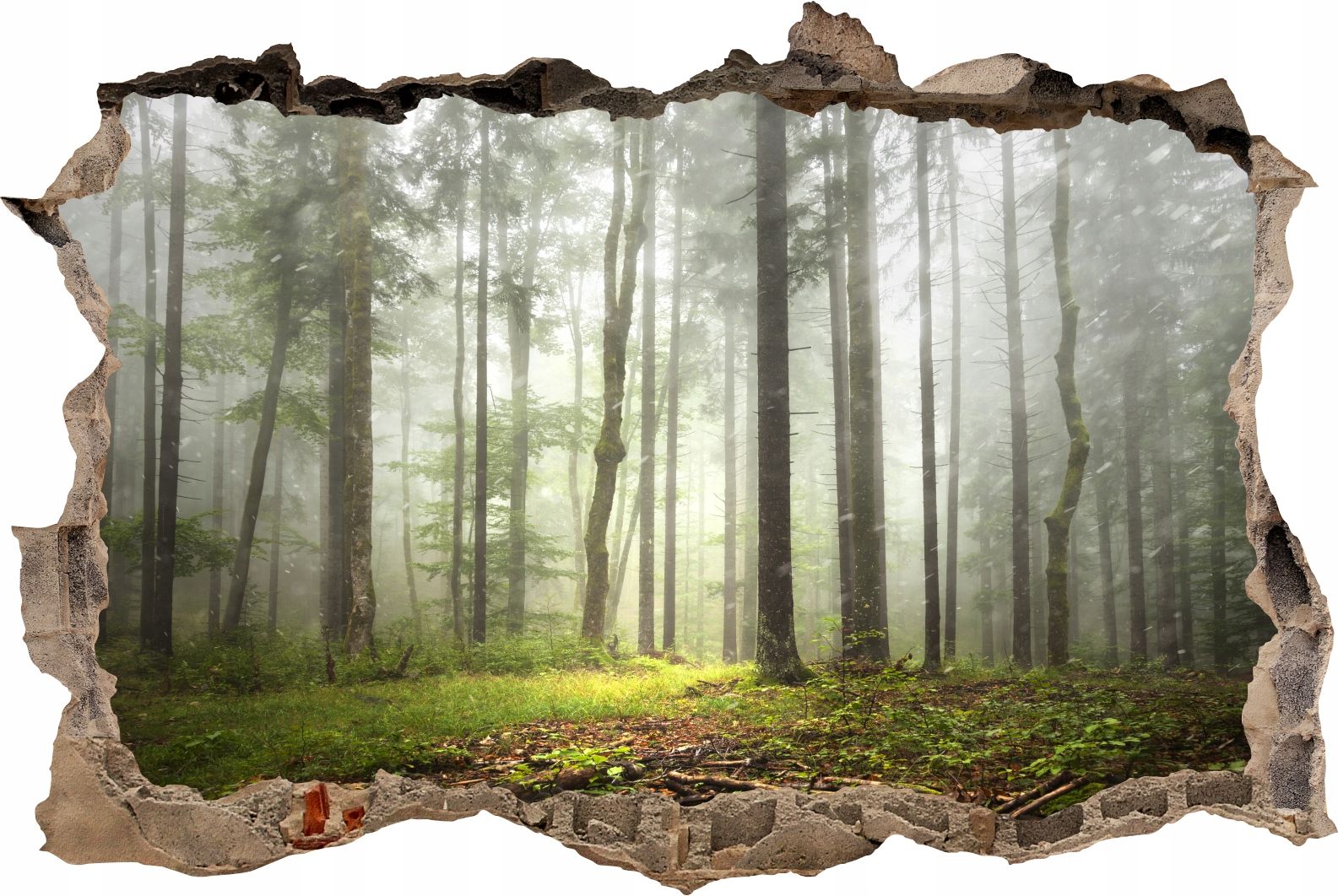  Fototapeedid auk 3d seinakleebis wodospady potok mets loodus