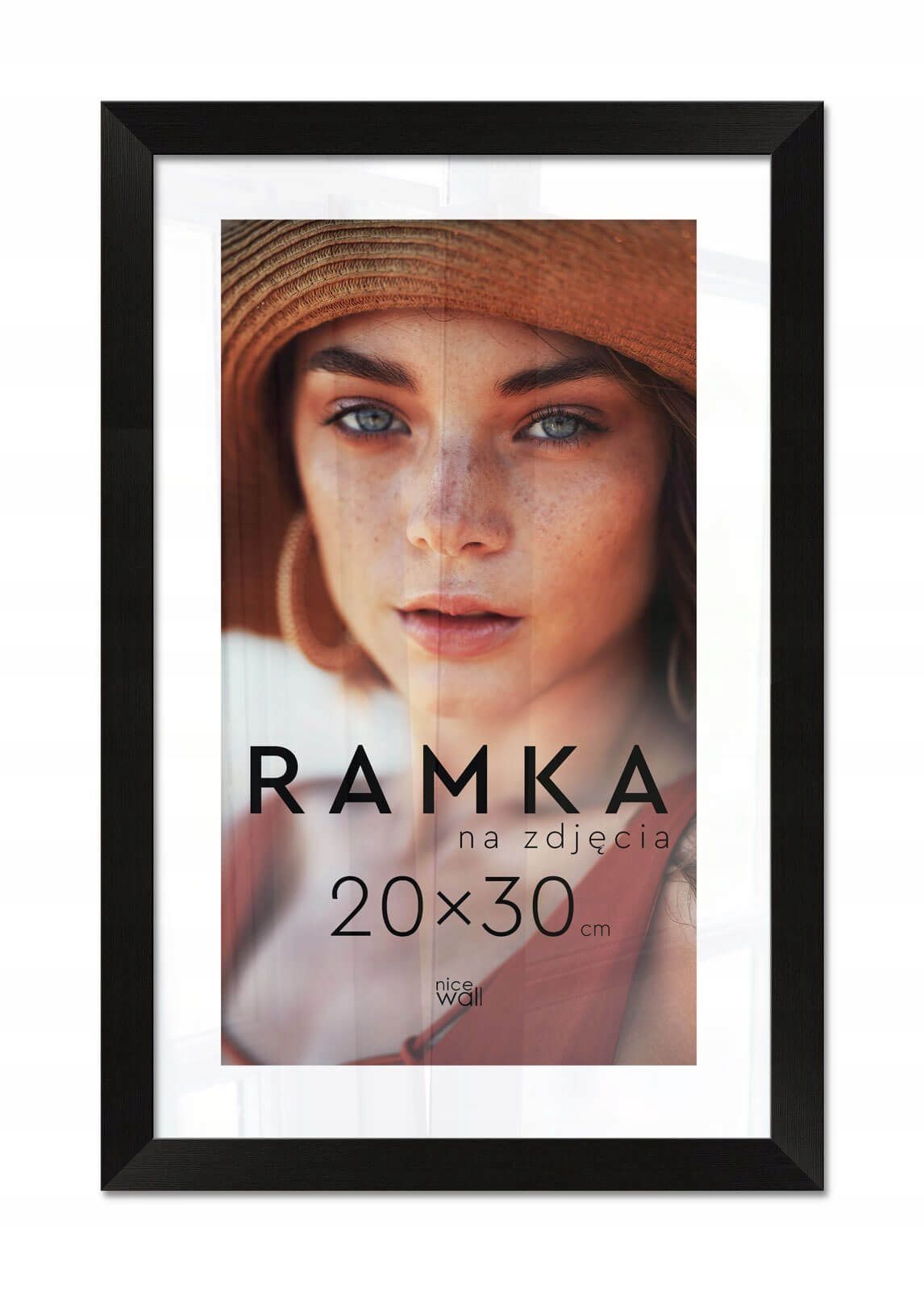  Black color photo frame 15x21 cm with support