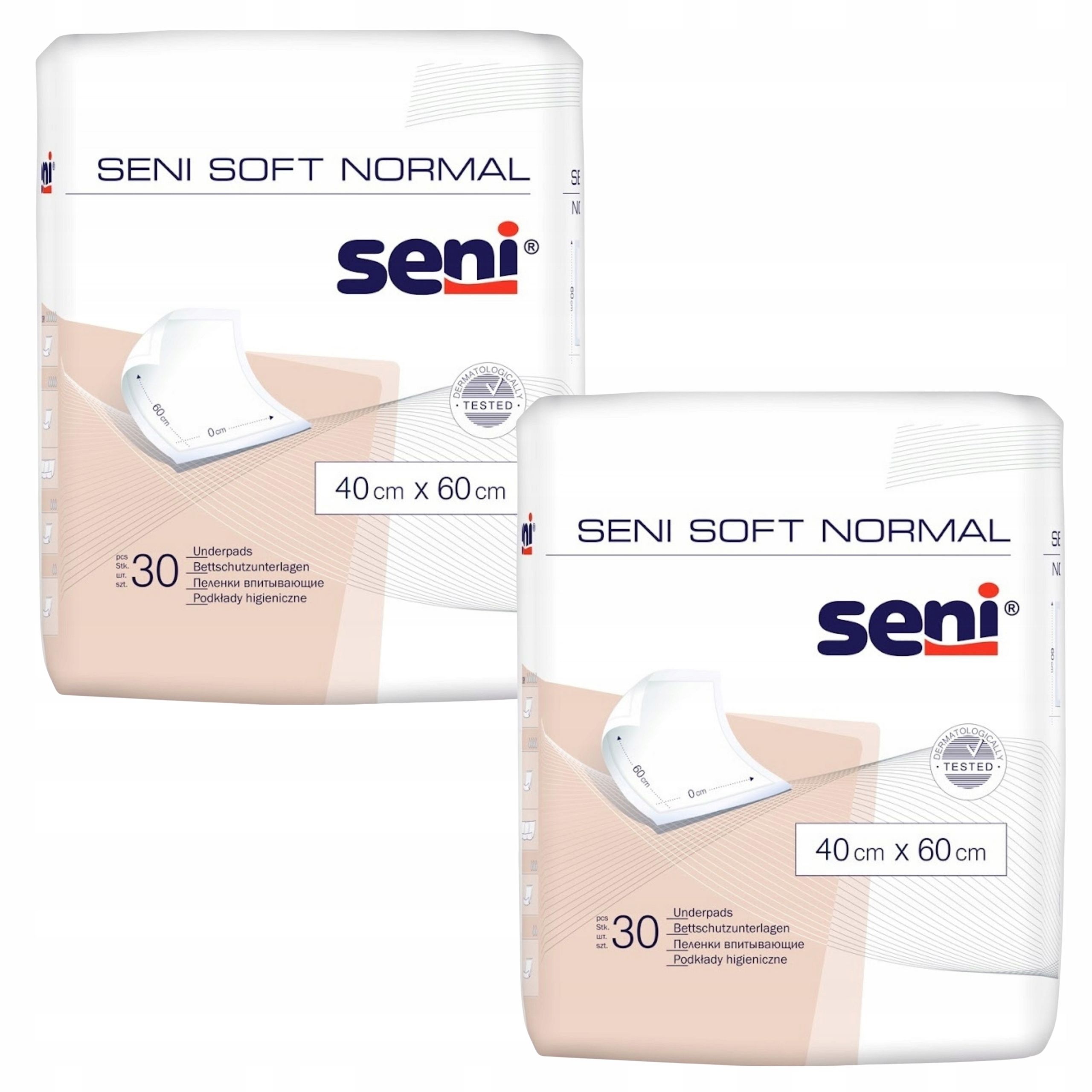  Hygienematten seni soft normal 40x60cm 30 stk.. schützend auf dem bett
