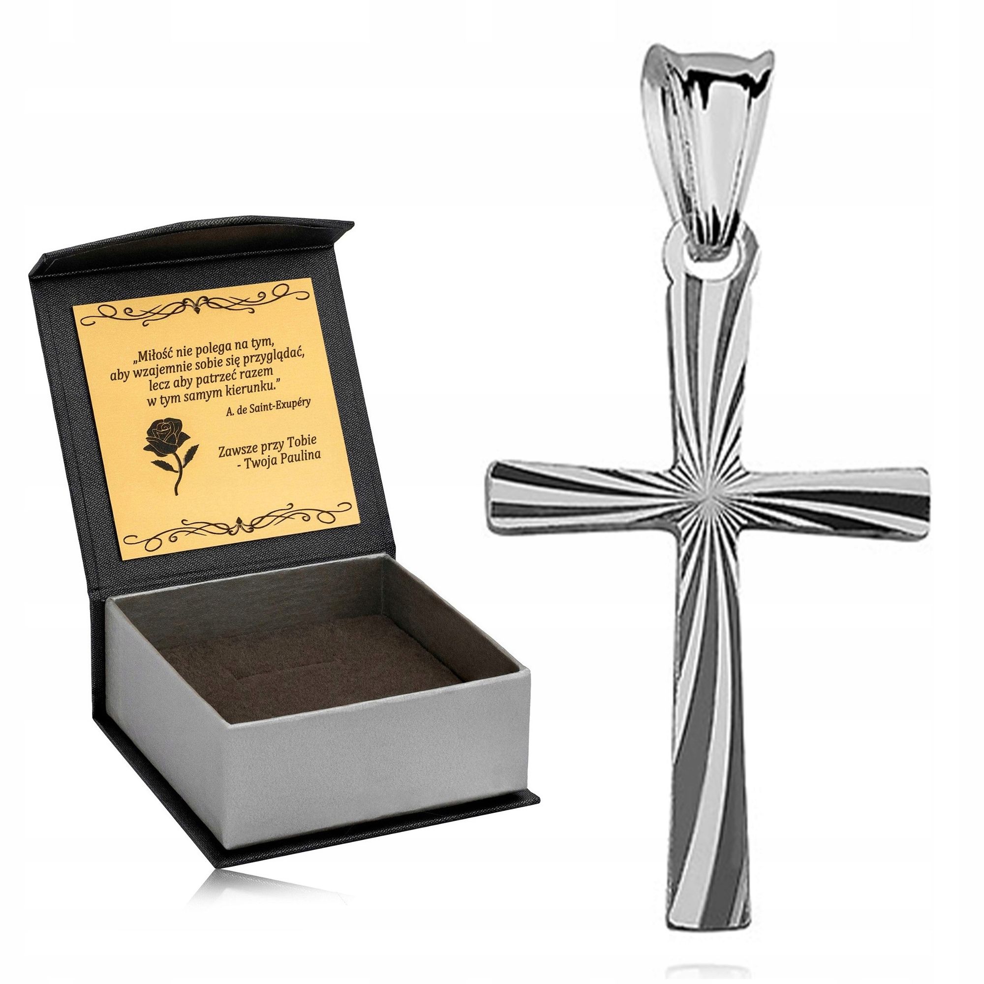  Striebro samec veľký rhodiované kríž diamant 925 pre otca pre syna človek strýkovia