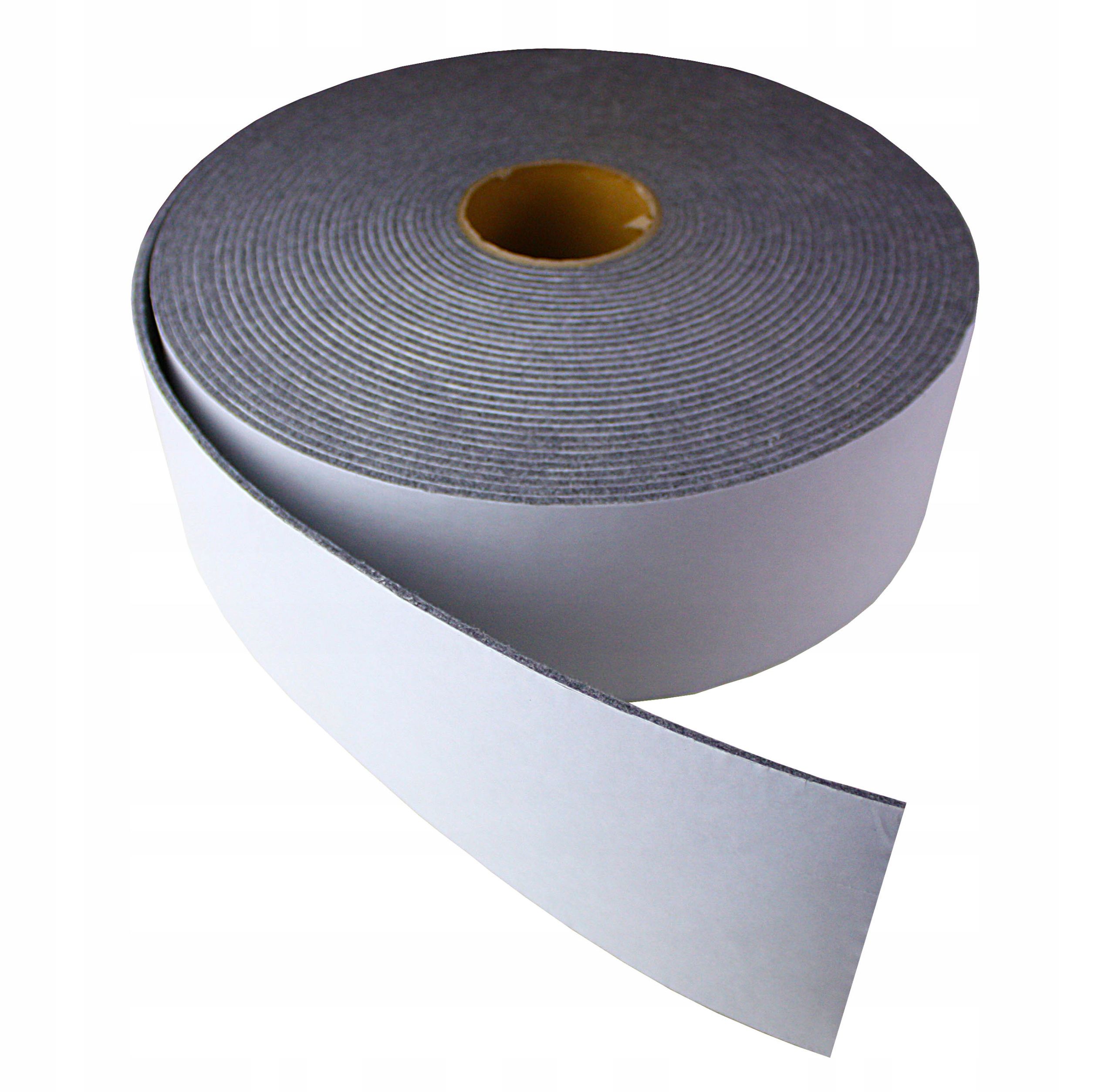  Felt self-adhesive glue 3,5mm with glue black 10x100cm - fk36-ad