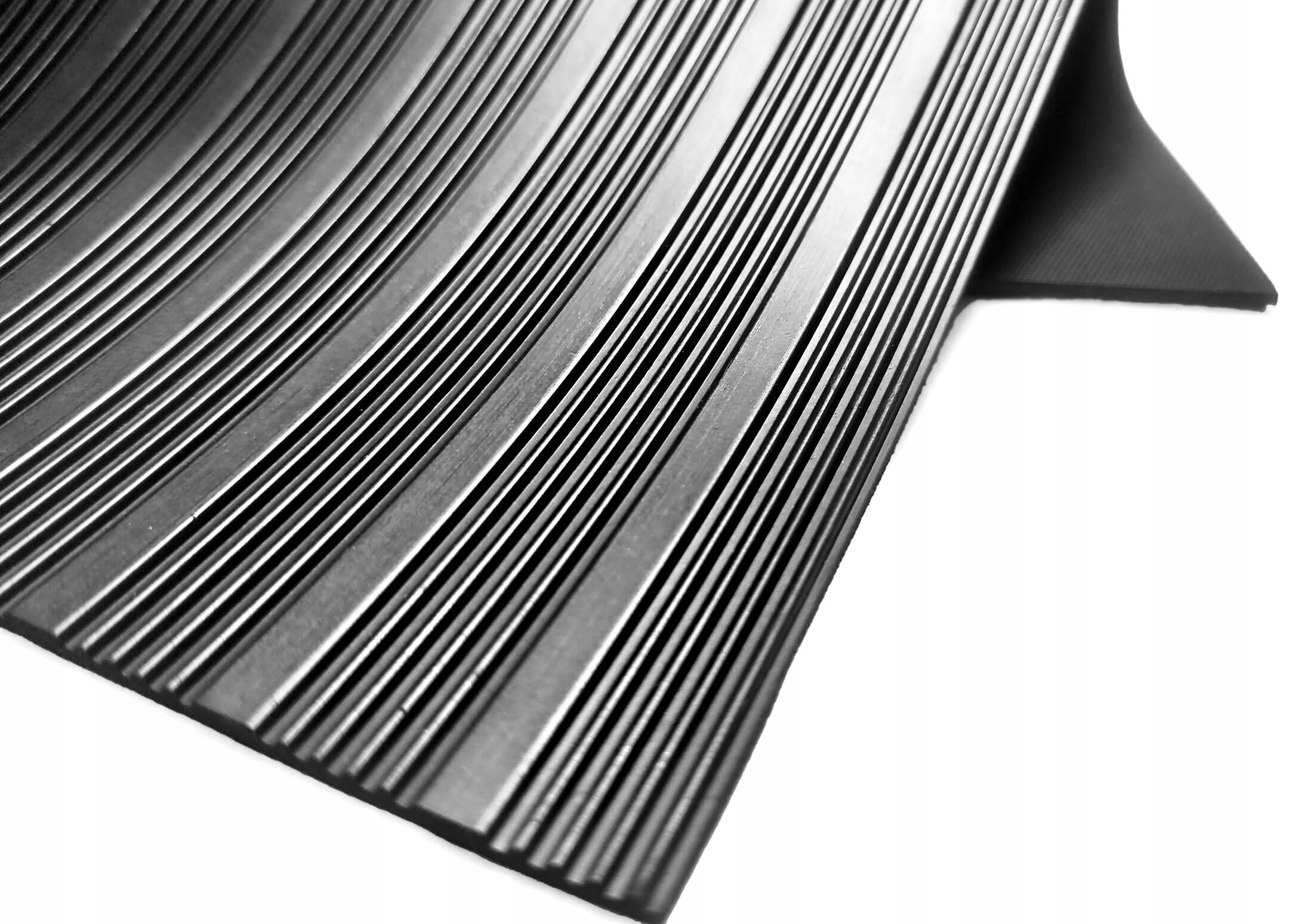  Gumové koberce s drážkami szary 3 mm x 1200 mm