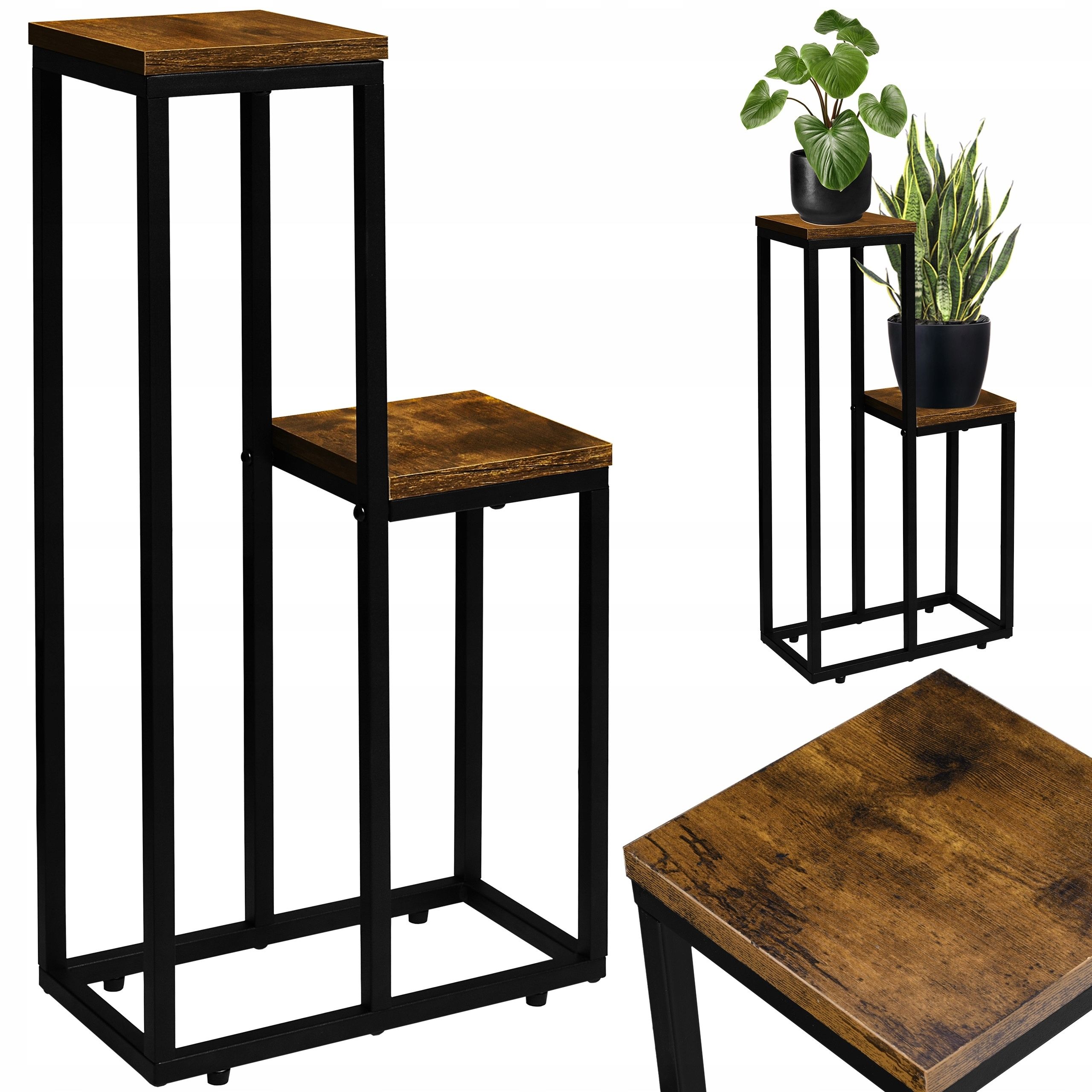  Metal stand for flowers flower stand flowerpots standing shelf with shelves loft style