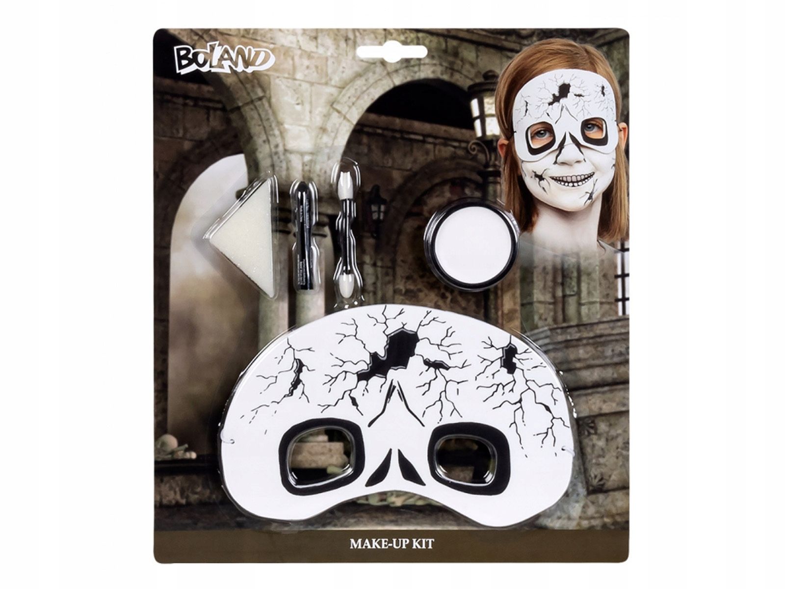  Kid&#39;s makeup set zombie halloween: paint, artificial blood, wound - boland