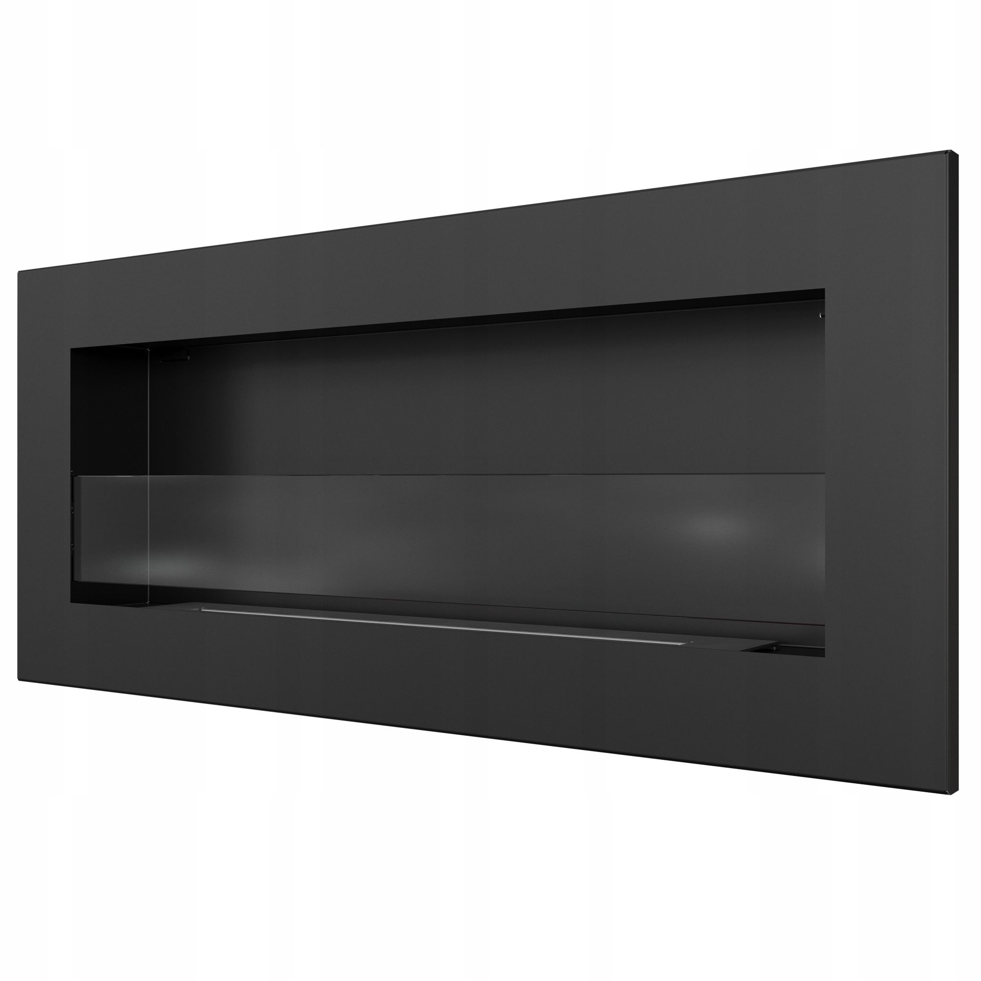  Pakabinamas biožidinys golfas juodas matinis 65x38cm + grūdintas stiklas tuv