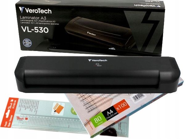  Velký rychle, efektivní laminátor verotech a3 + film a3 / a4 80mic zdarma
