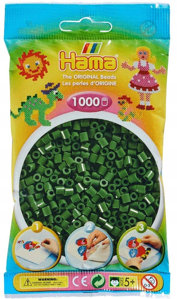  Hama 207-103 - svetlo žltý - 1000 korálky midi - krk