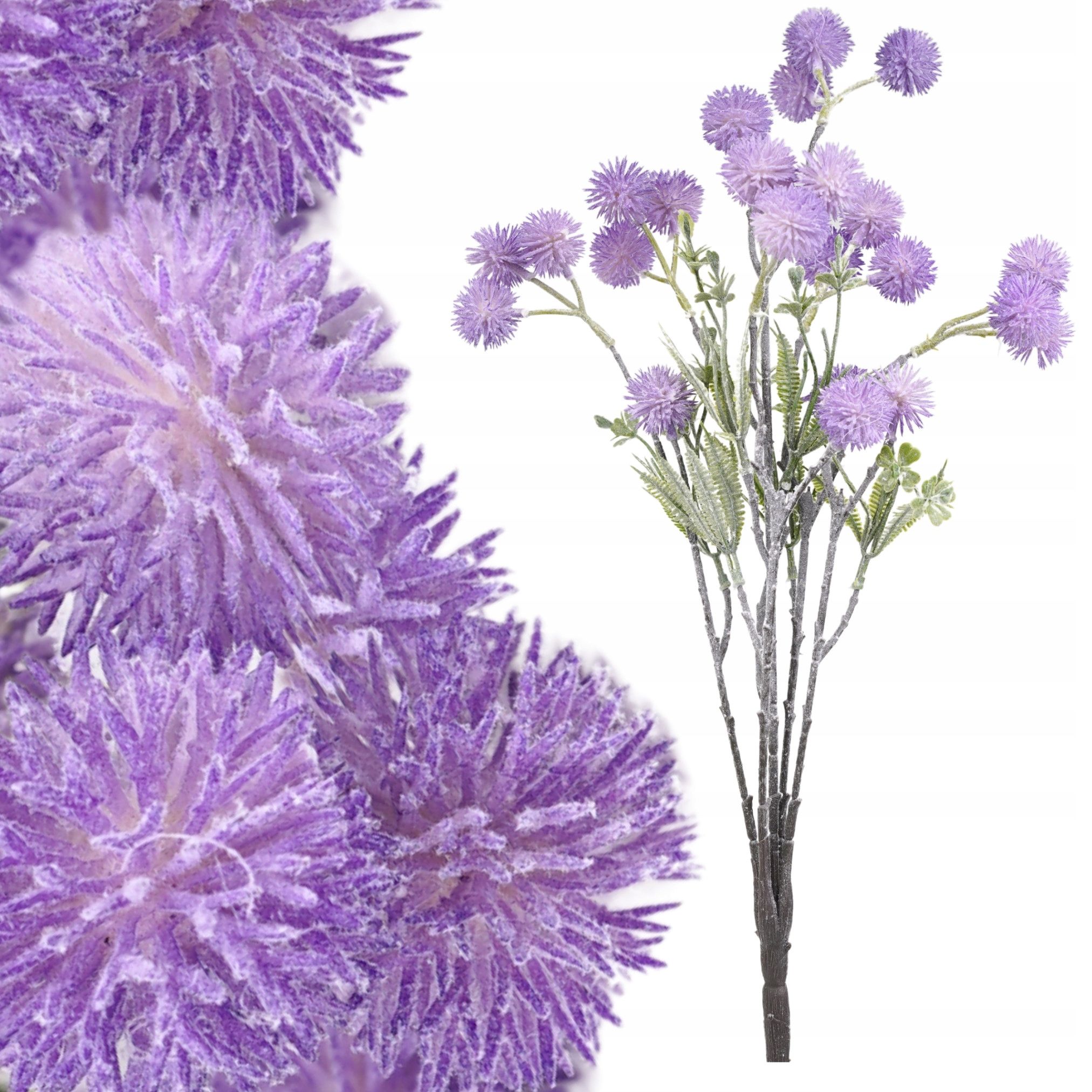  Dirbtinės gėlės gipsowka šakelė 32cm tanki violetinė priedas puokštėms