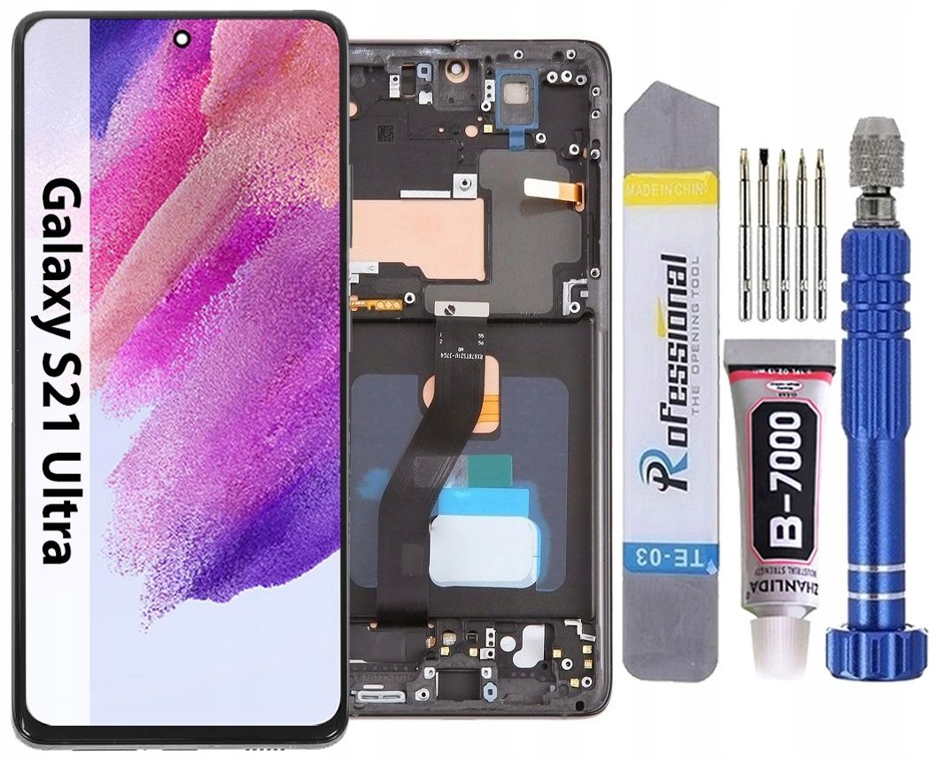  Ekranas į "samsung" galaxy s21 itin 5g g998 g998b lcd rėmelis oled