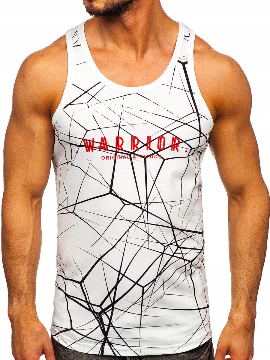  T-särk tank top meessoost valge 14854 rozmiar_2xl