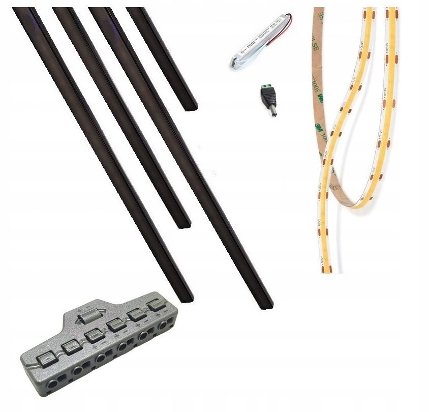  Lempa linijinė apšvietimas lameli rinkinys. 4xmod. 12v a