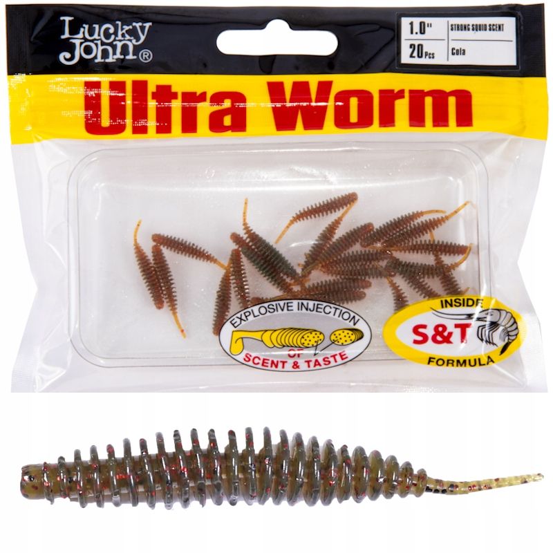  Guma kirminas lucky john ultraworm 2.0'' 5cm s13 purple plum 9x ant czeburaszke
