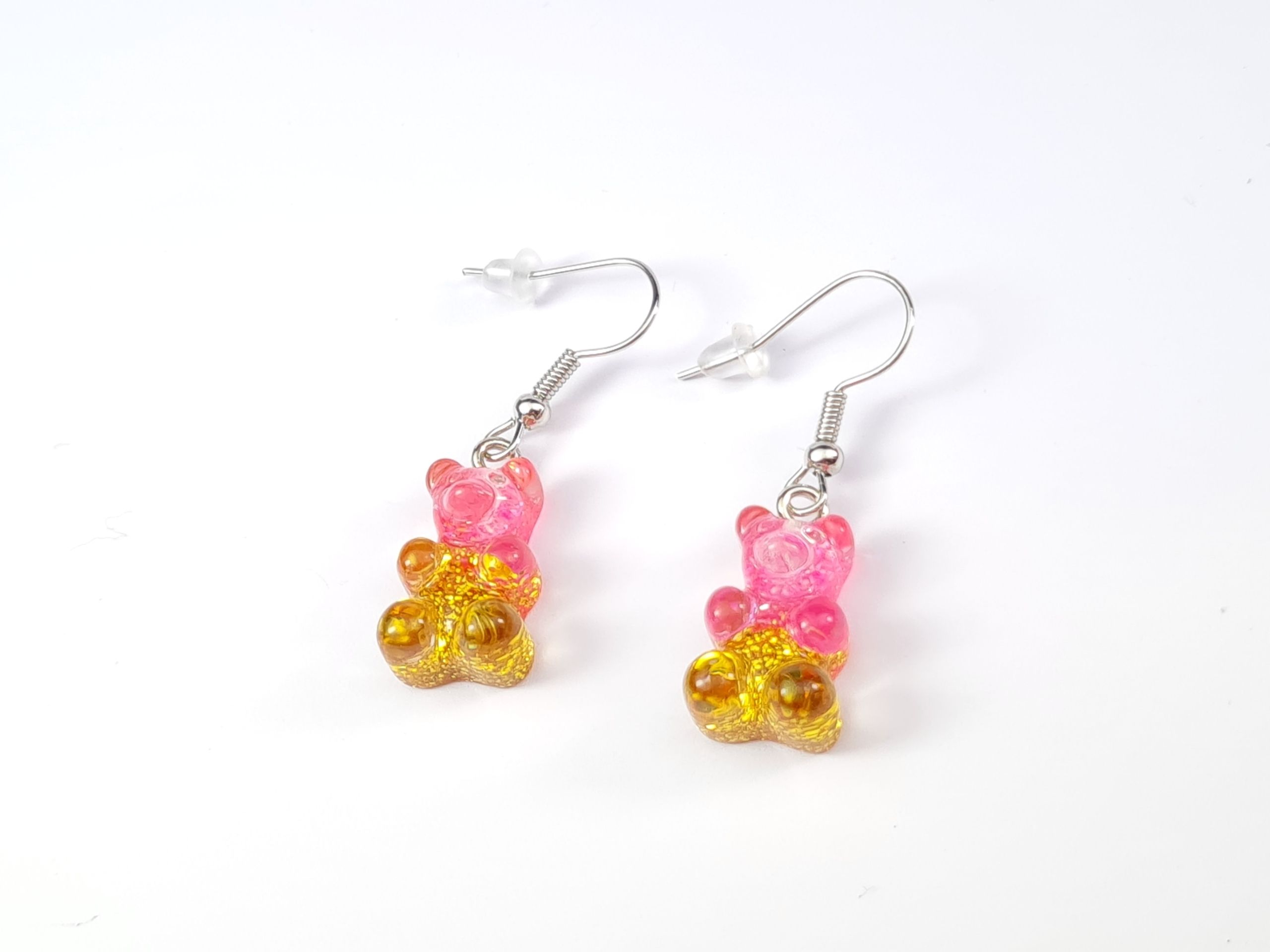 Ohrringe mis gumisie gumis gummibärchen rosa-blaue farben verdunkelt 07