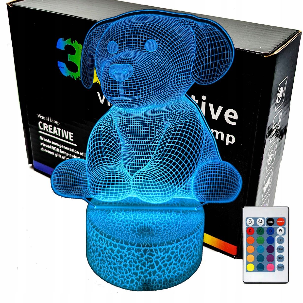  3d naktinė lemputė lempų daugiaspalvis