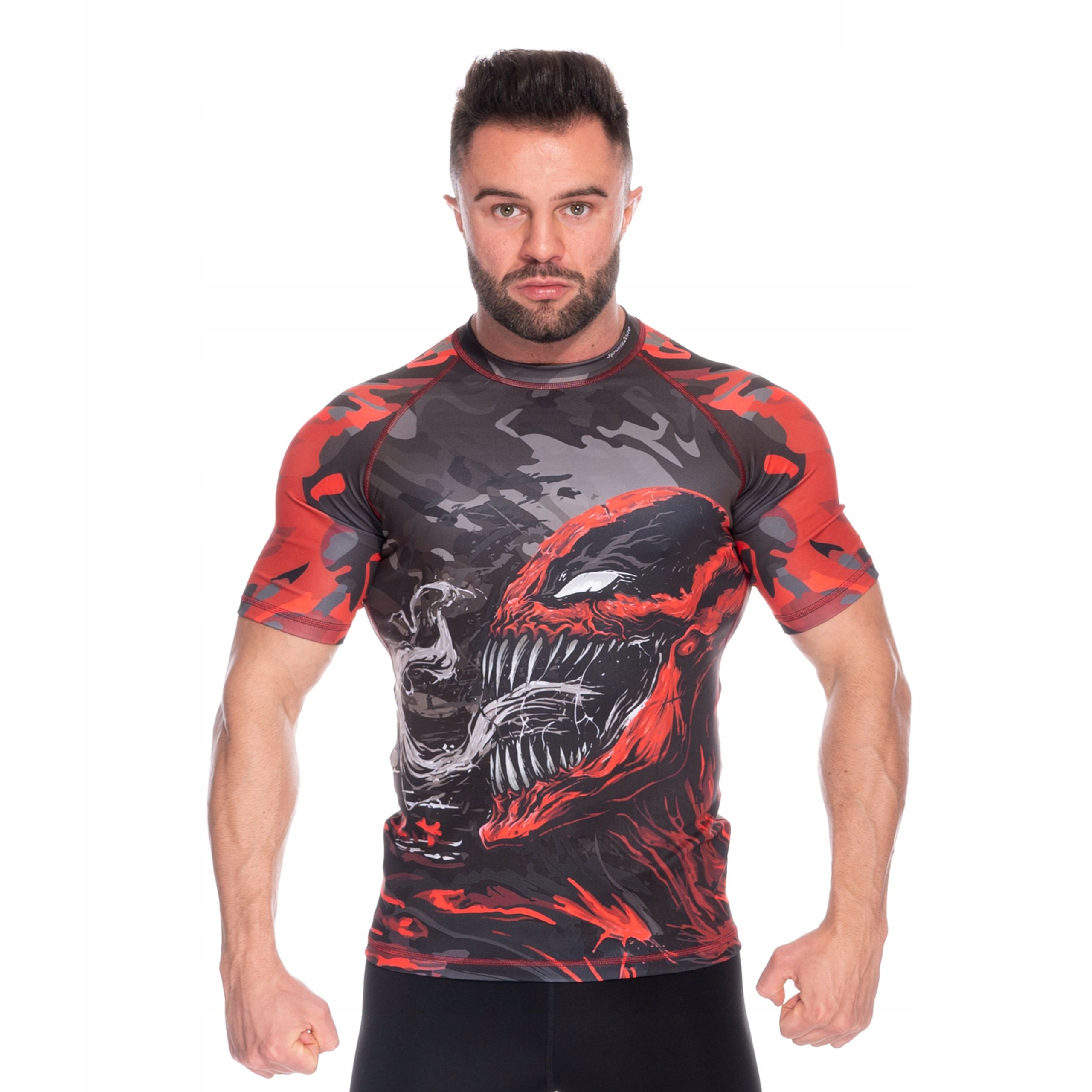  Treniņu t-krekli izsargs mma īsas piedurknes inde red