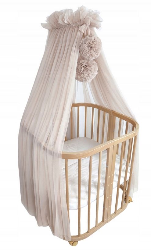  Koell canopy tulle with lumps for the crib taupe