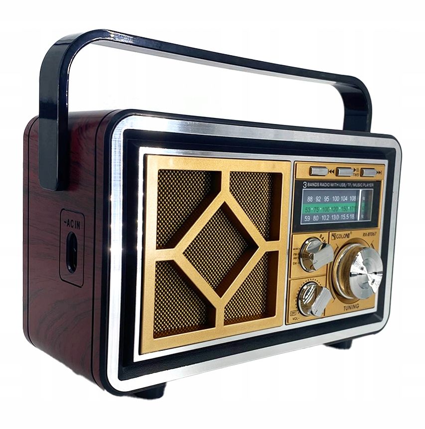  Stilingas retro radijo imtuvas vintage fm am "bluetooth" | baterija + tinklas virtuvės