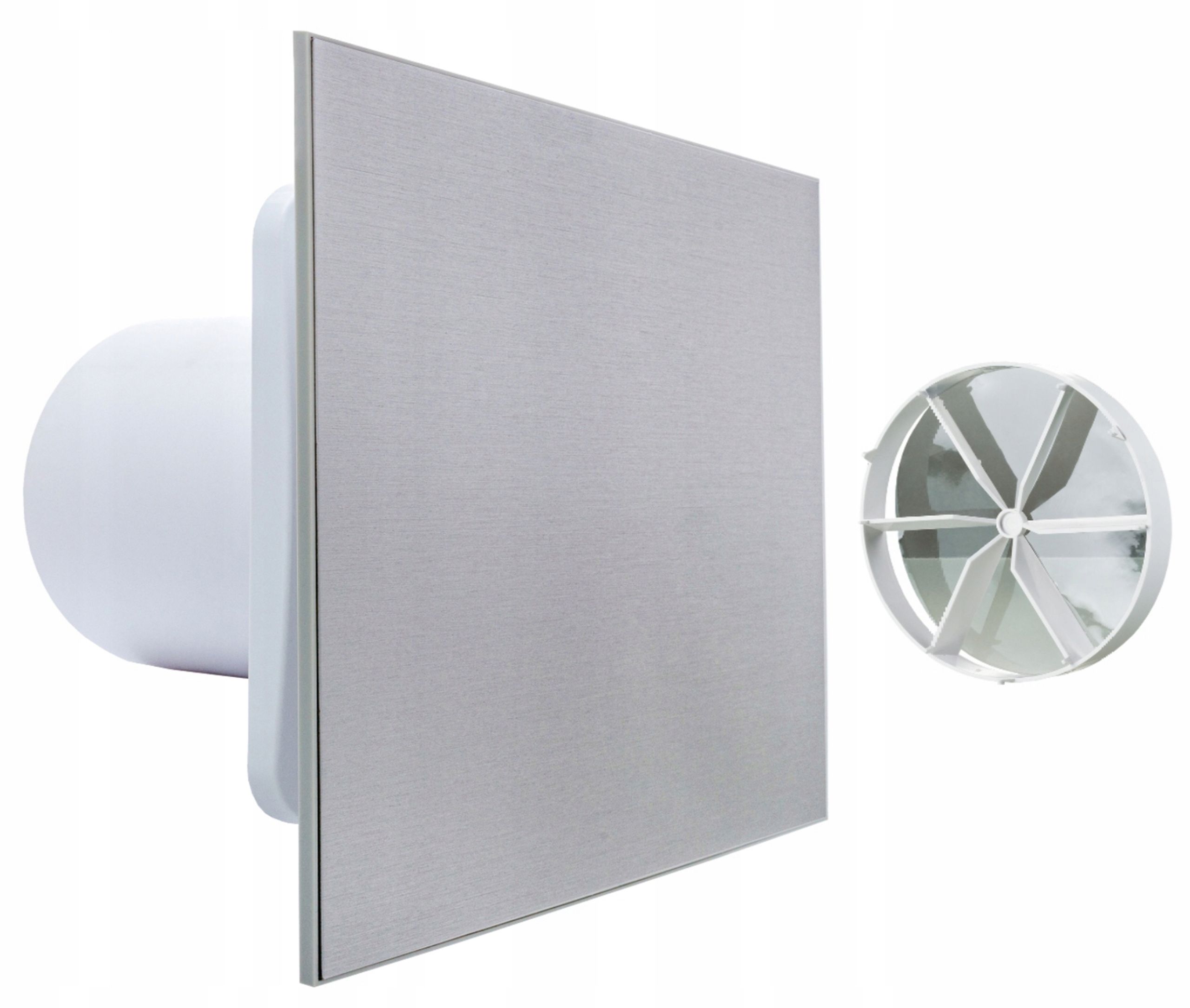  Koupelnový ventilátor domov fi125 talíř černá barva sklo polysk + zdarma zawor