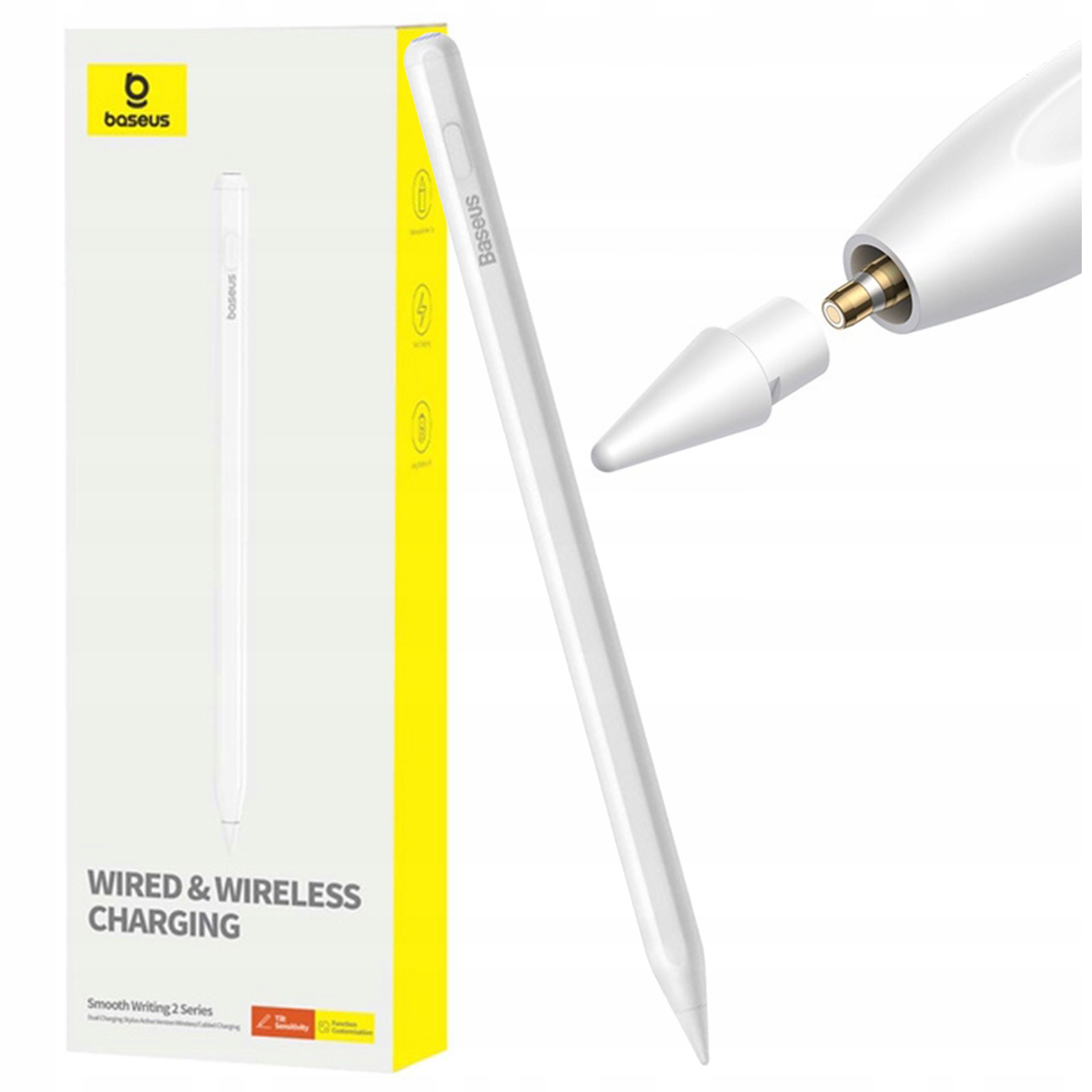  Baseusas tušinukas magnetinio pasyvus 3in1 mju pen universalus ekranams