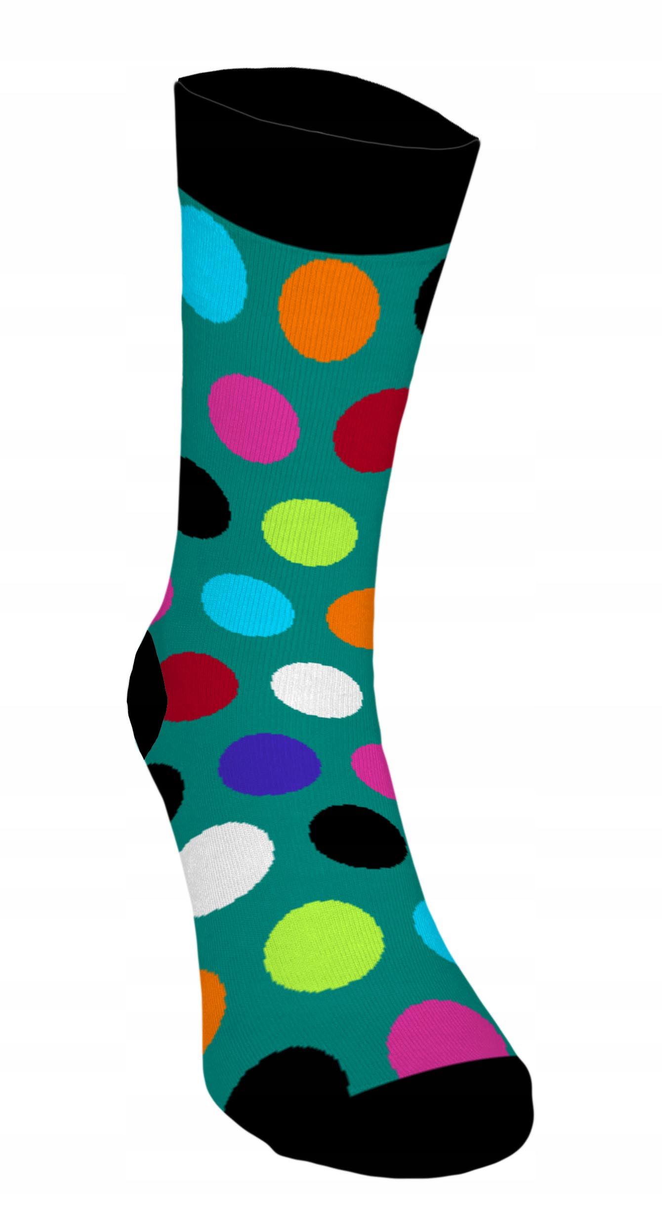  Farbistý ponožky dobrý kvalitu poľský výrobca dots 1 r. 42-45 za darček