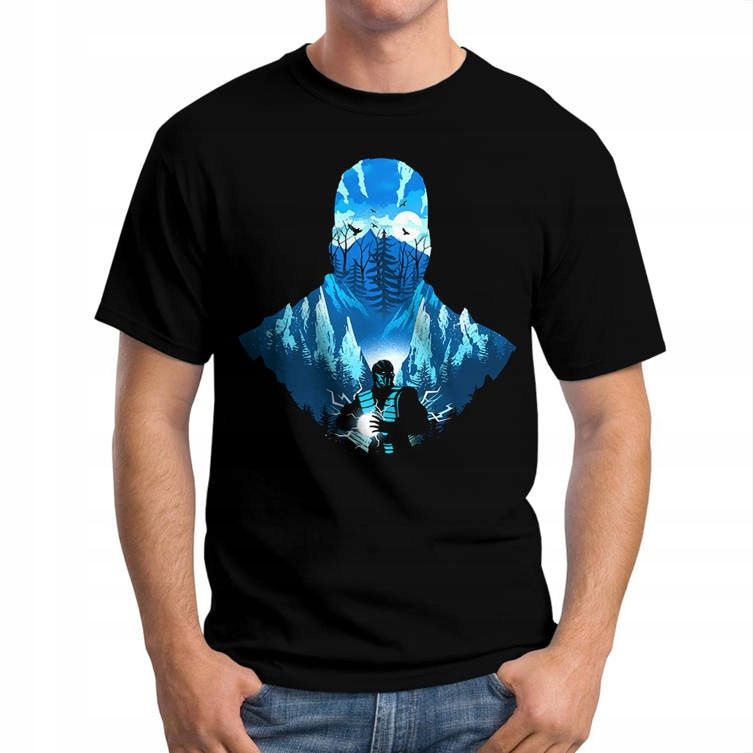  Herren-t-shirts spiele mortal kombat sub zero s