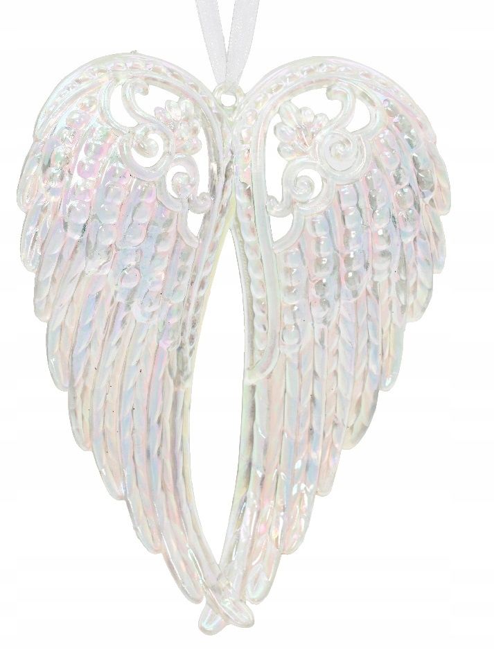  Glass christmas tree toys christmas tree toy with feathers 7 cm 4 pcs.