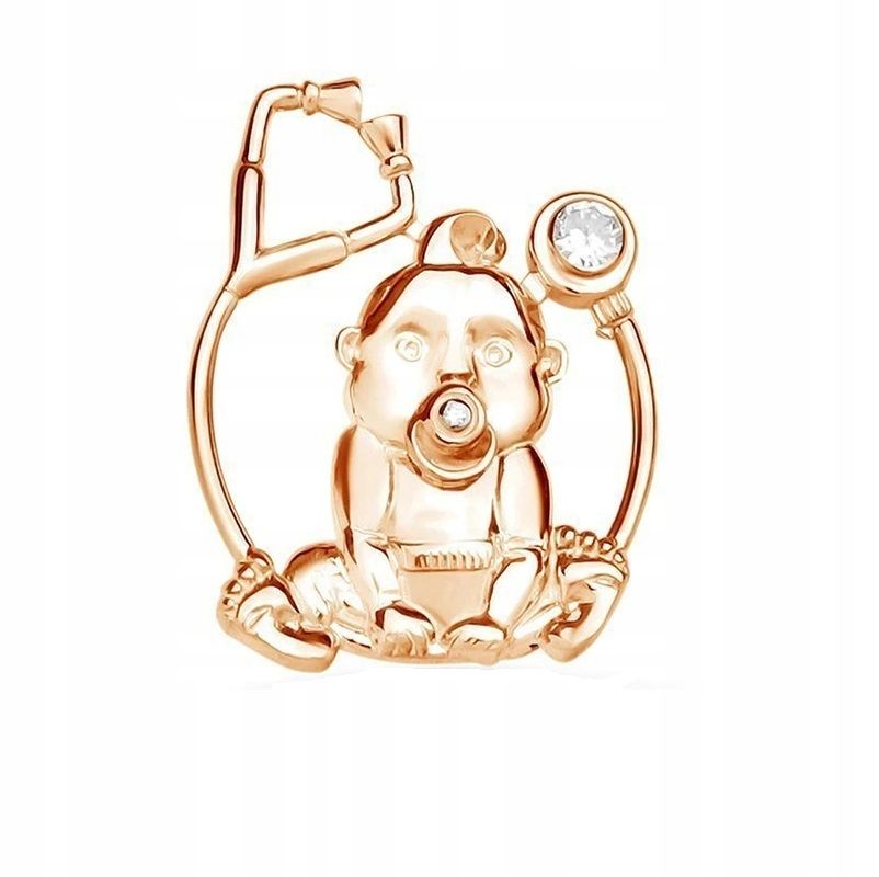  Lux brošňa pawie brko krabica