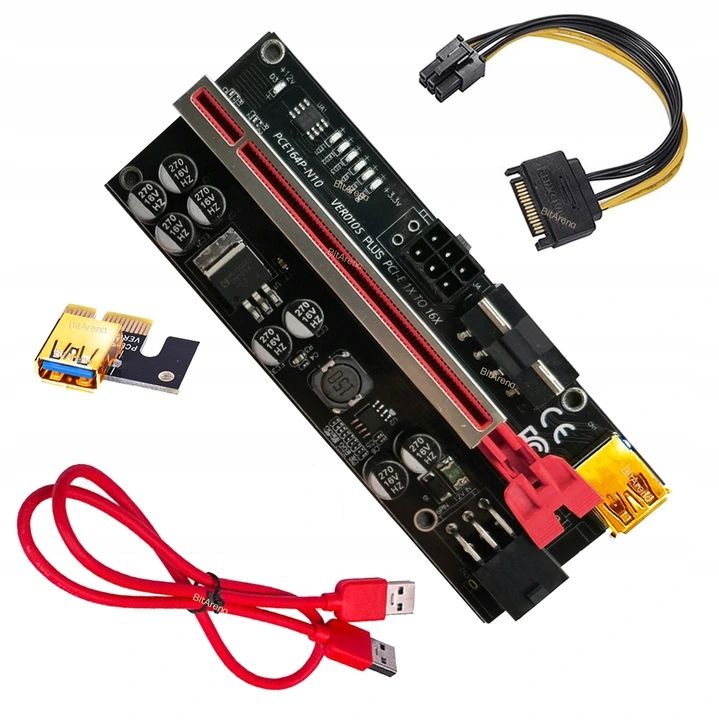  Cable atx 24pin dual psu 2 power sources add2psu riser