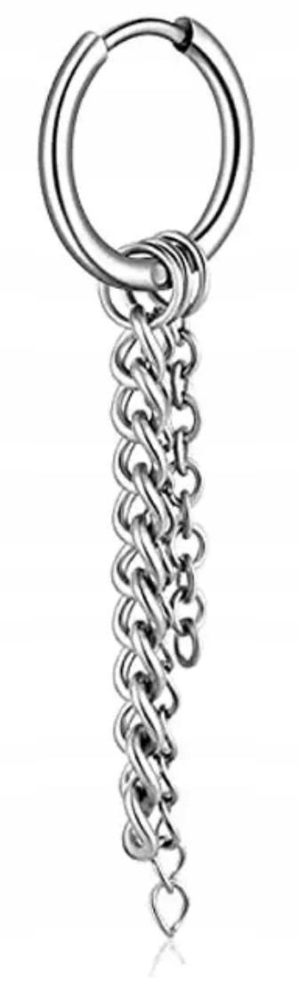  Náušnice do ucha huggie tyč jednoduchý gothic punk ocel