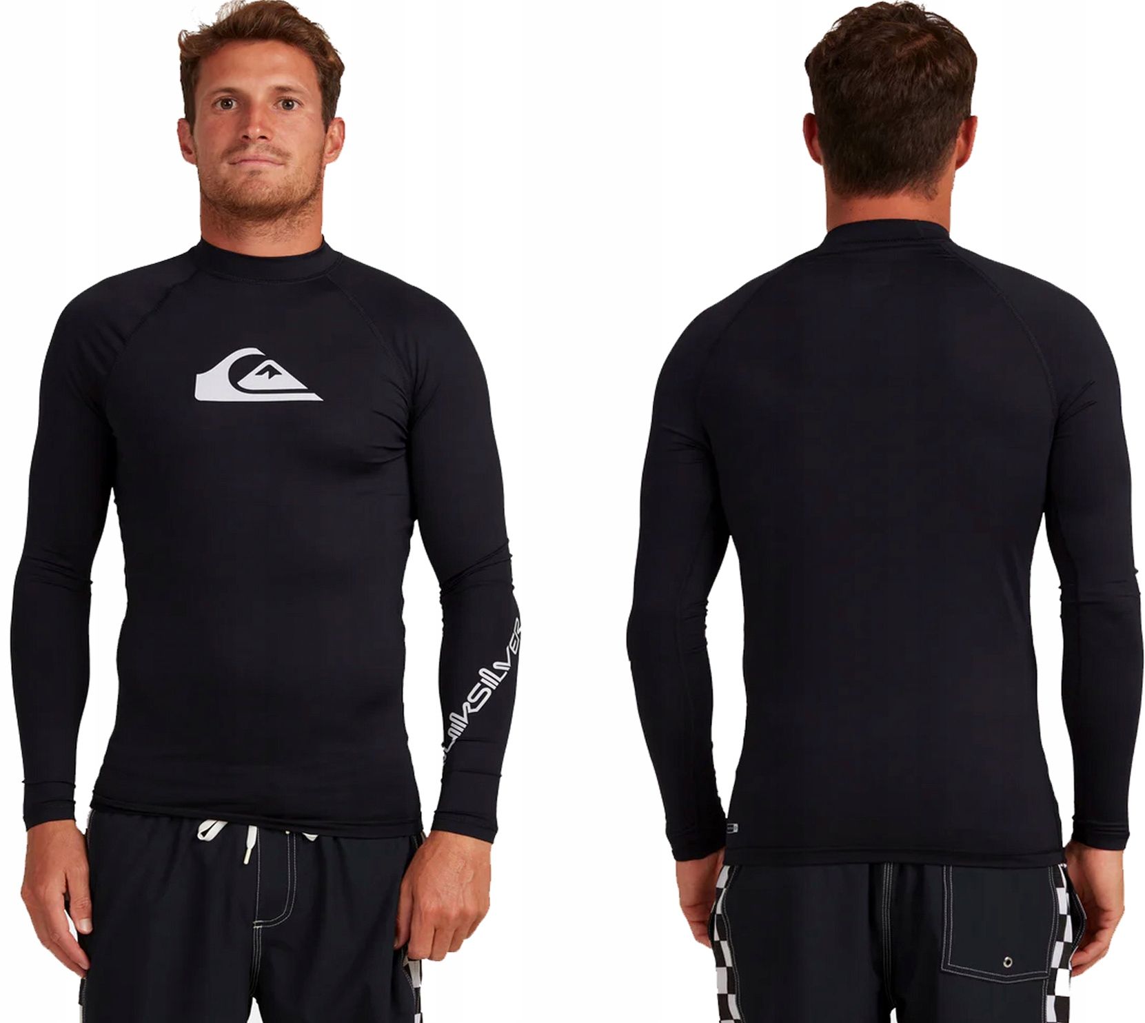  Tričko plaveckých mužov s dlhými rukávmi quiksilver rash vest uv upf 50