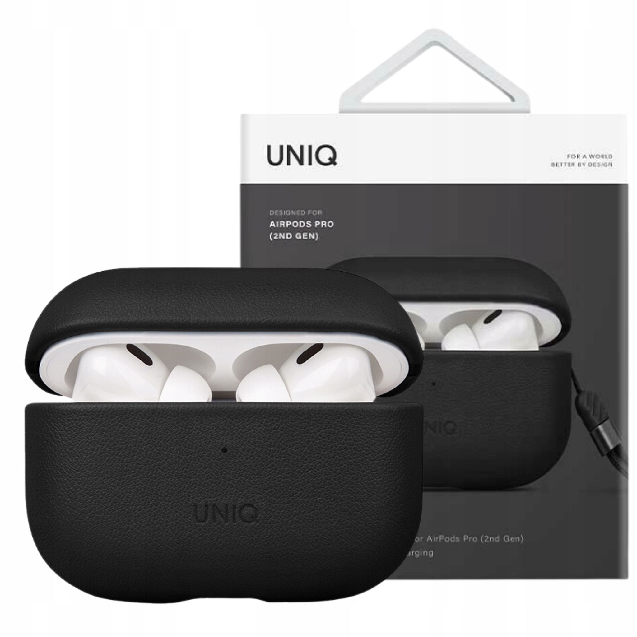  Fall in airpods pro 2 uniq echtes leder case körper lederetui