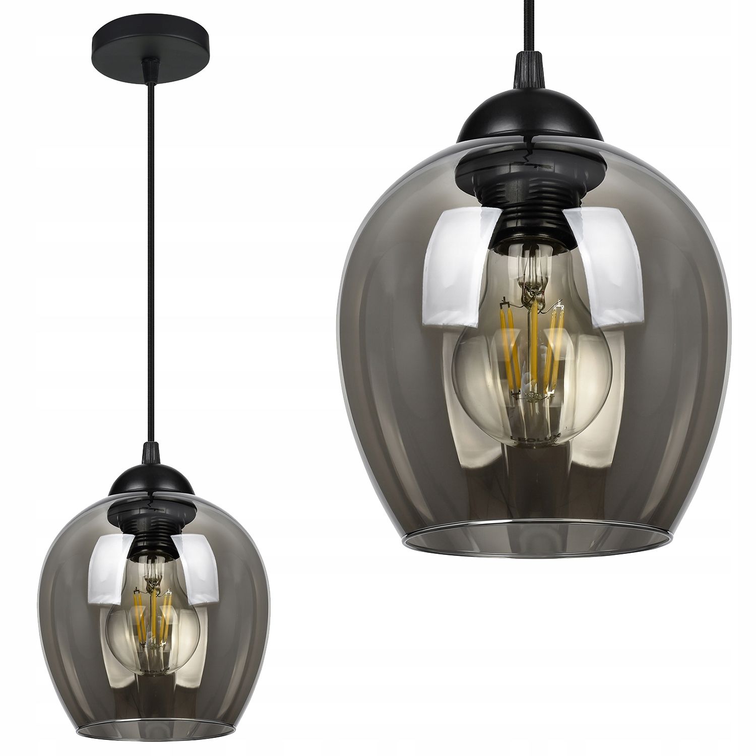  Ceiling lamp hanging led lamp ceiling glass e27 modern for the living room
