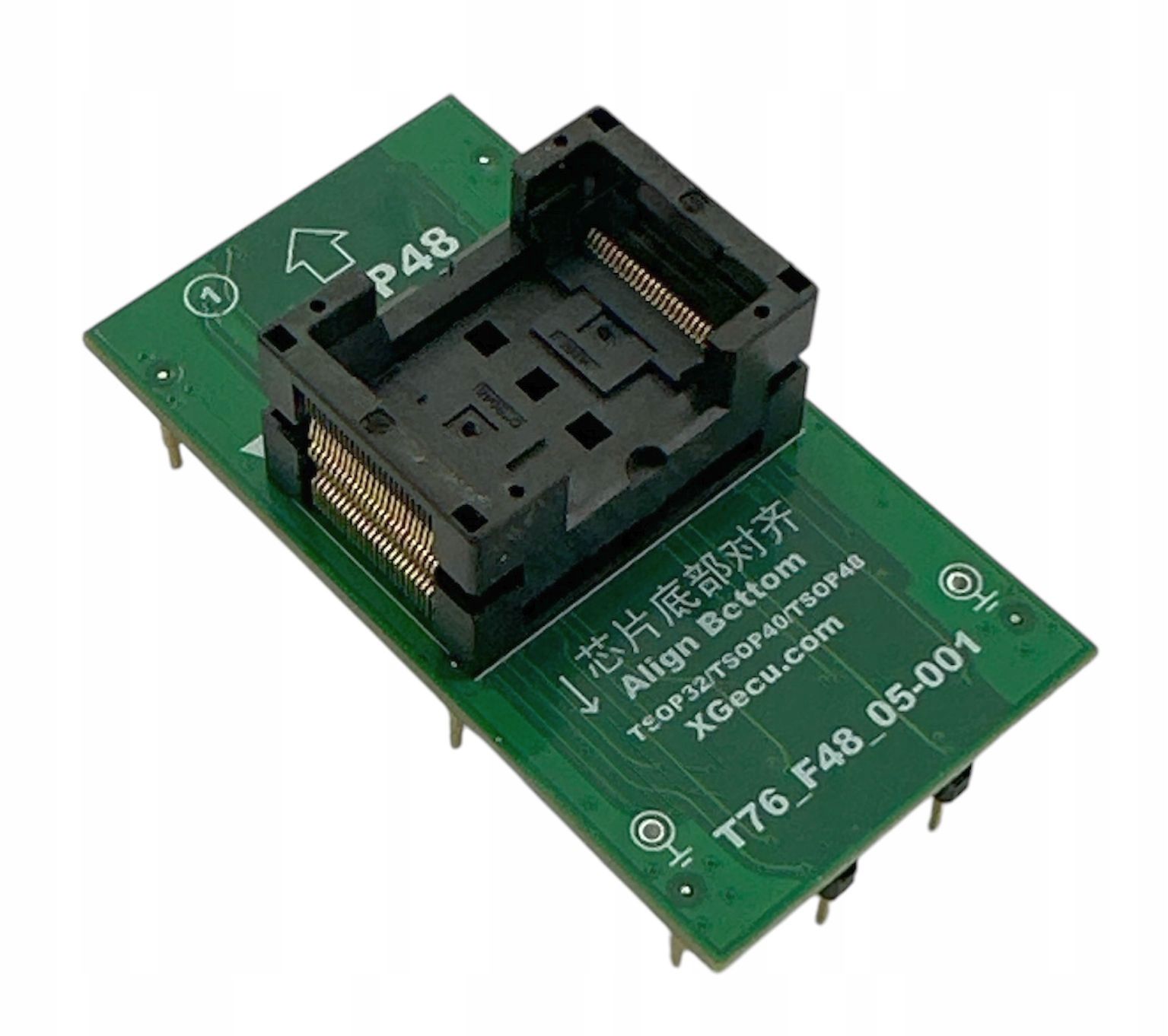  Adapteris bga48 zif dėl programatoriaus xgecu t56 arba t76 - rinkinys su 5 rėmeliais