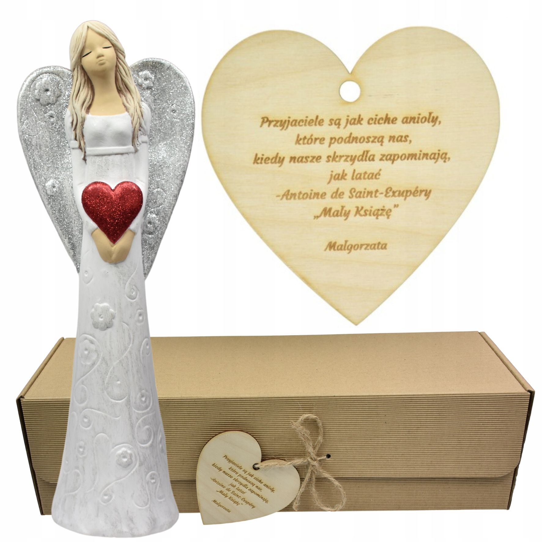  Angel figurine large adornment gift colour engraving