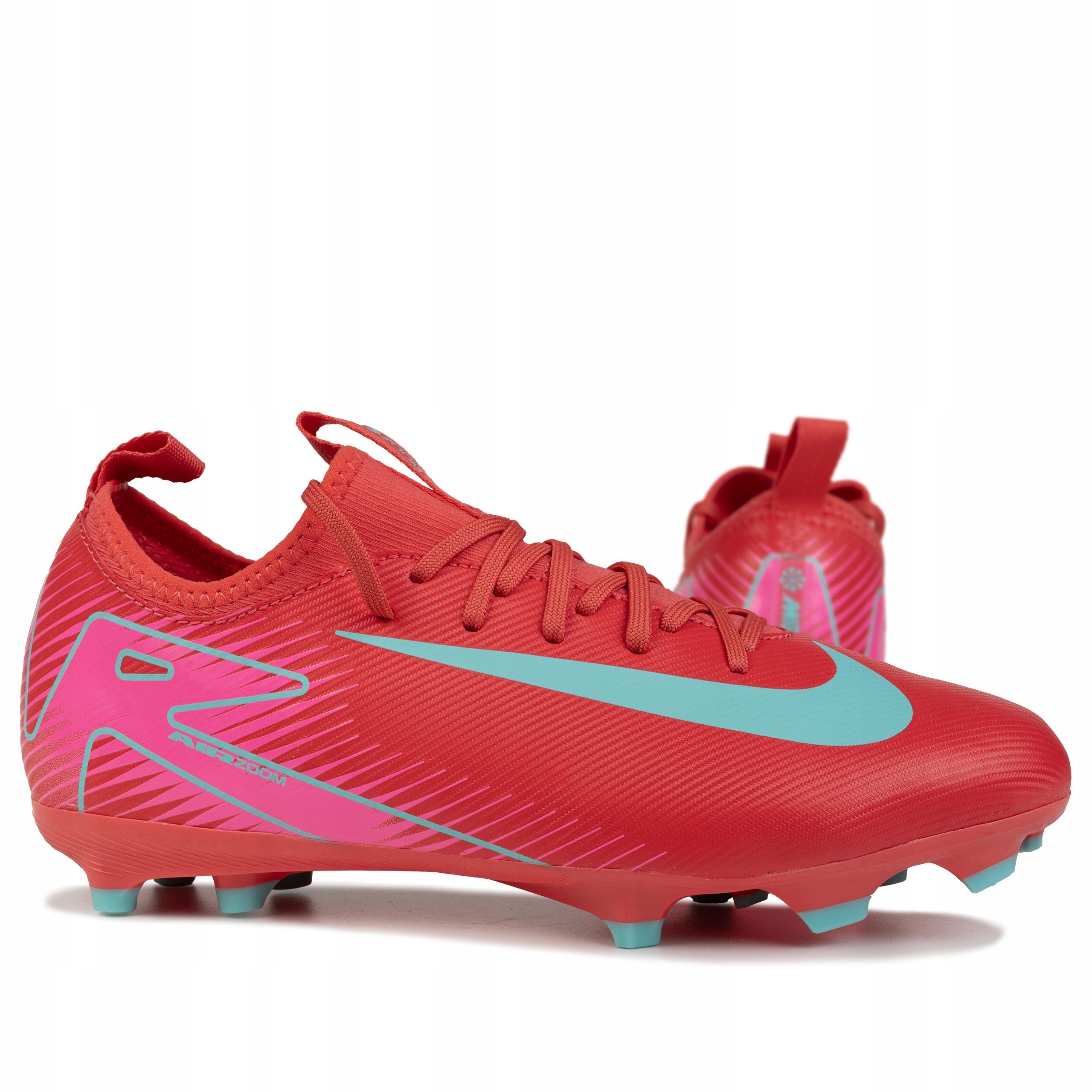  Football boots with spikes nike vapor 14 club fg/mg chlorine blue / laser orange dj2903 484