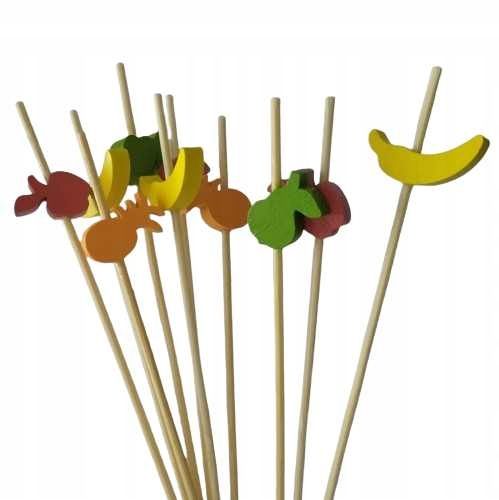  Klebt dekorativ snack-pins snacks rosa bälle 12cm 100 stück