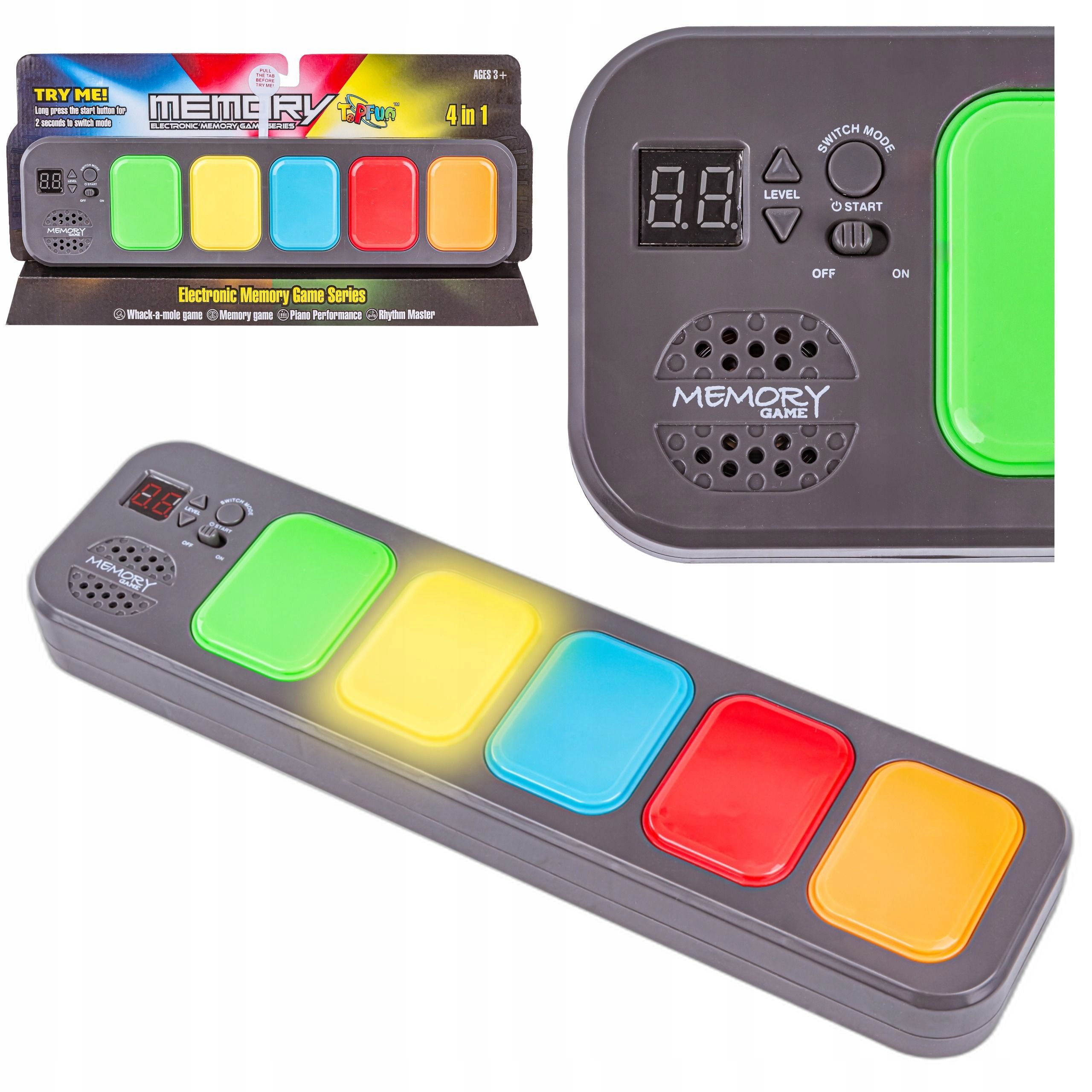  Elektronisches spiel memory game pamieciowa logisch lichteffekte audio