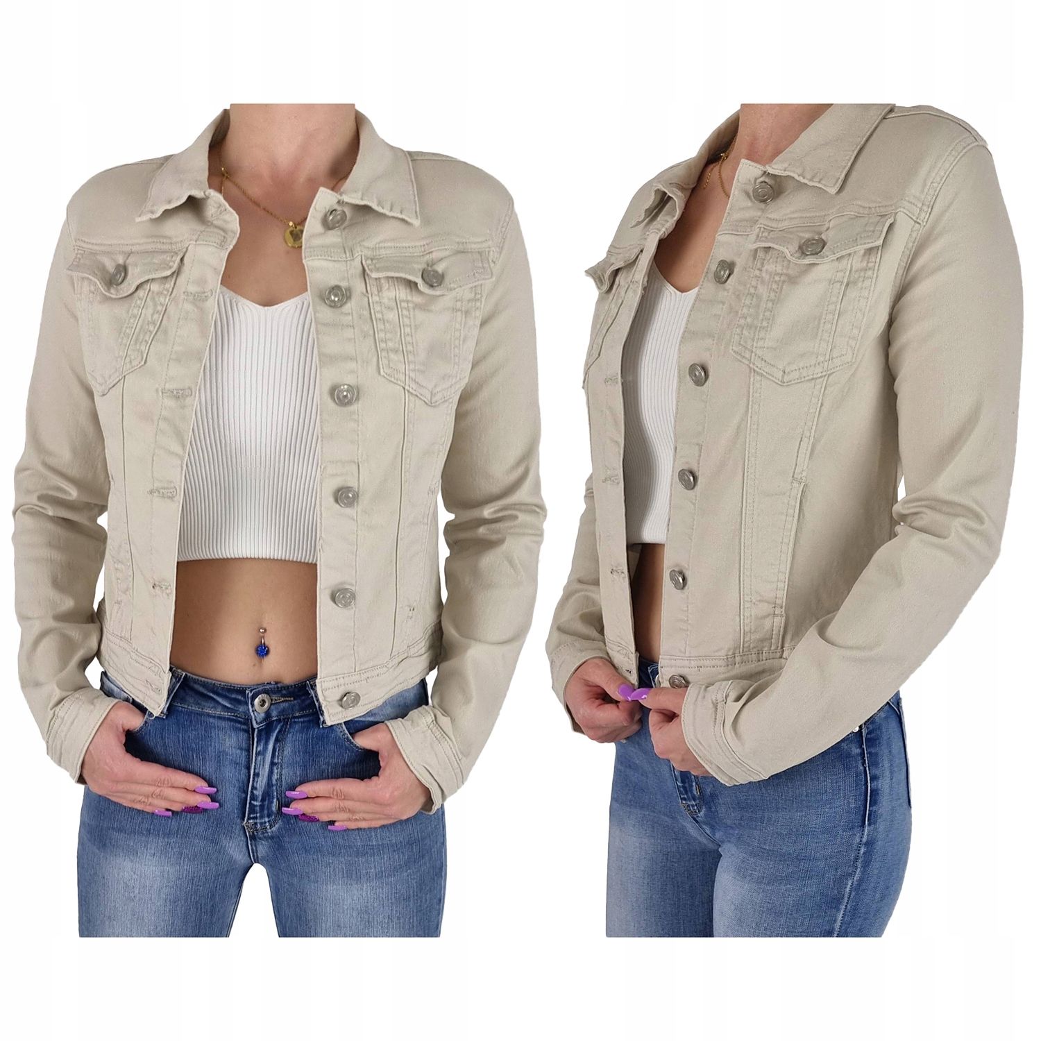  Katana denim palju värve teksajakk suur suurused puuvill moodne