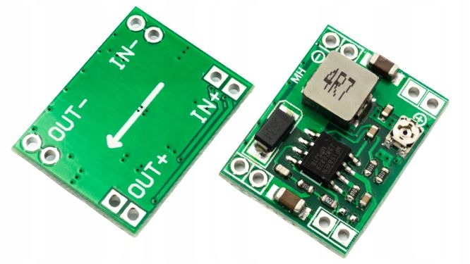  Keitiklis mp1584 lm2596 dc-dc step-down 0.8-20v 3a - mažinanti įtampa