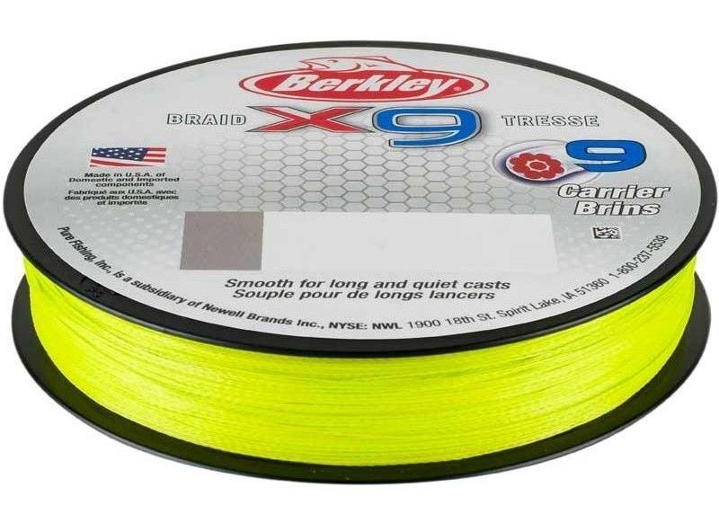  Pletená šnúra berkley x9 braid 0,06mm/150m fluro green