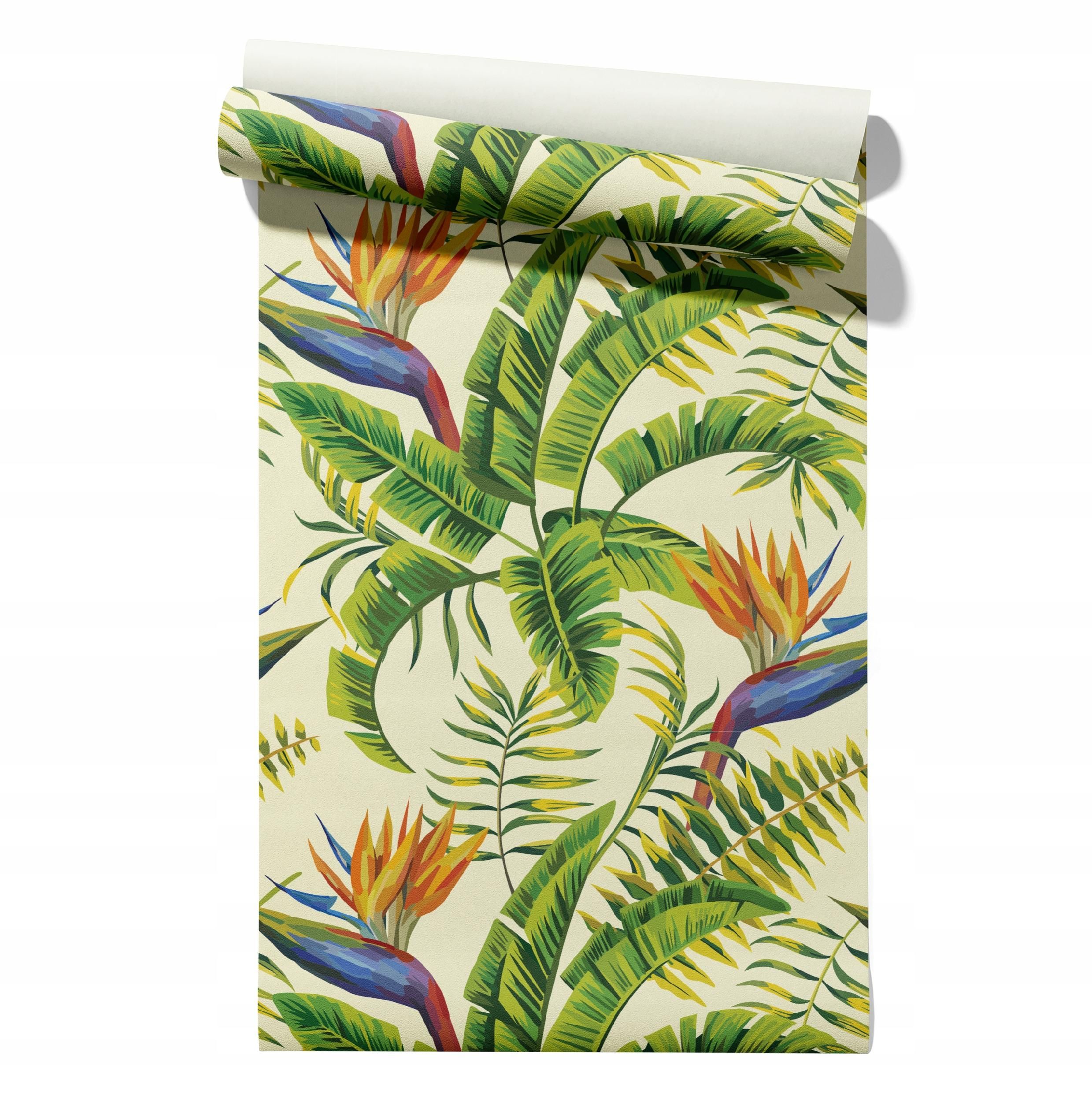  Wallpaper non-woven fabric pastel cherries wallpaper in a roll 50cm x 6,1mb