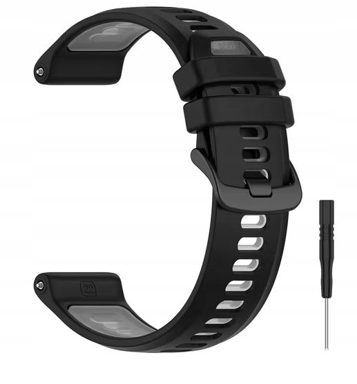  Silicone strap + screwdriver - garmin forerunner 970 / black color - grey